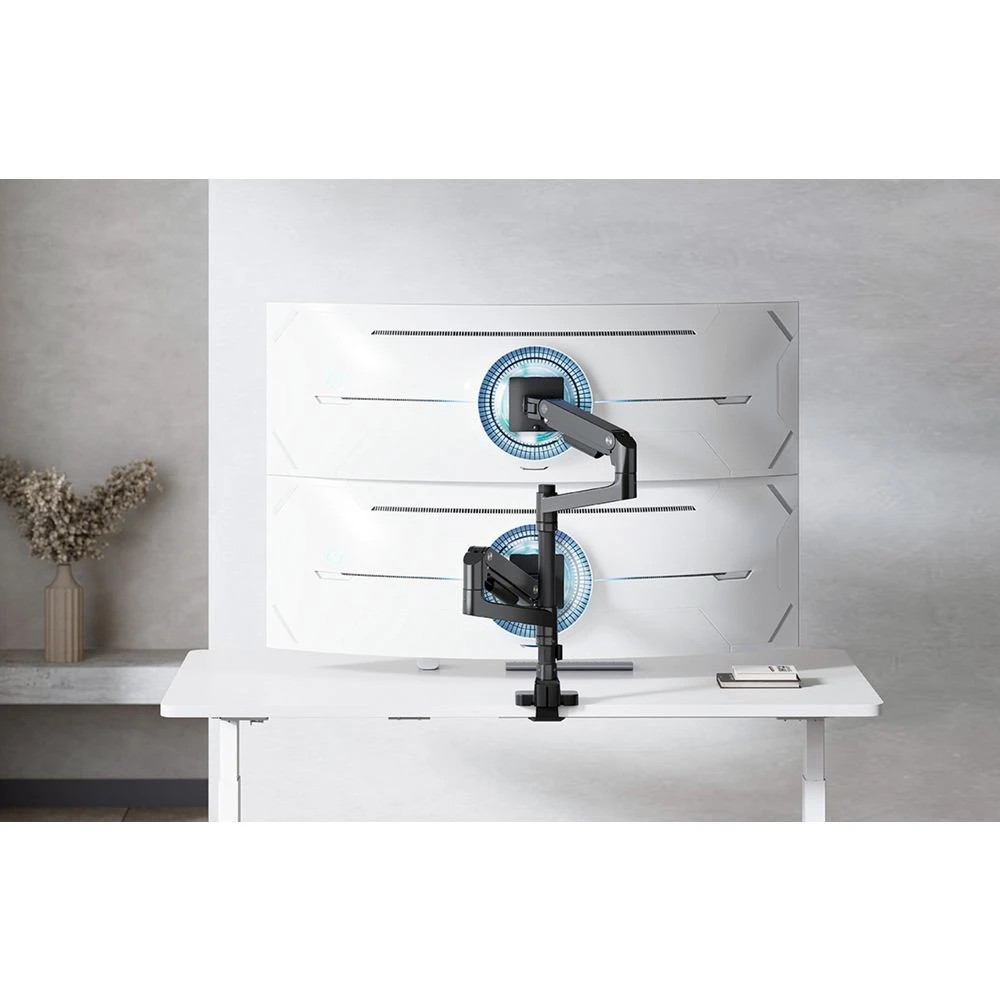 6 Brateck Heavy-Duty Pole-Mounted Dual Monitor Arm 17"-49", 6 of 6