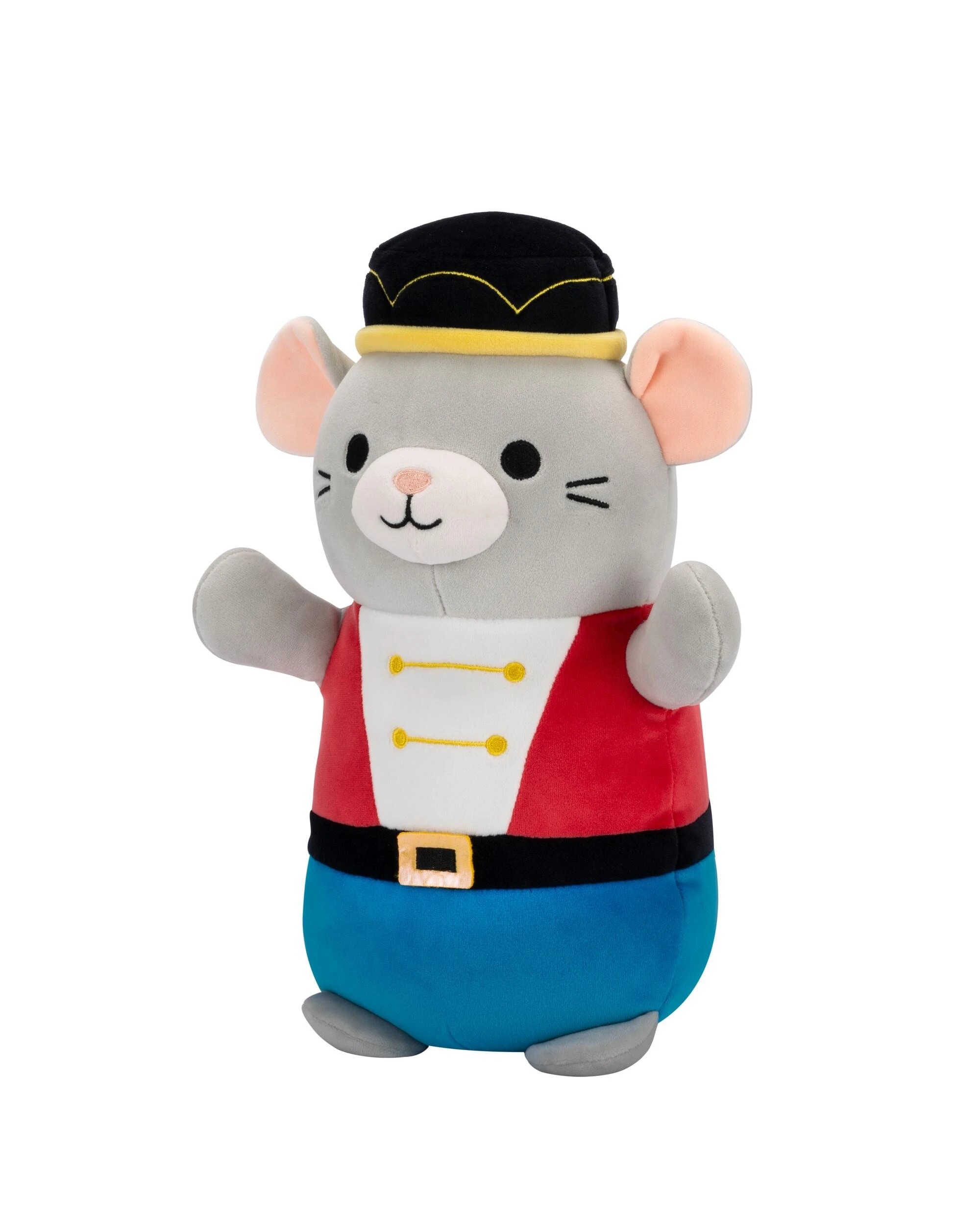 5 Squishmallows HugMees Holiday Murray the Nutcracker Mouse 10 inch Plush - Grey, 5 of 5