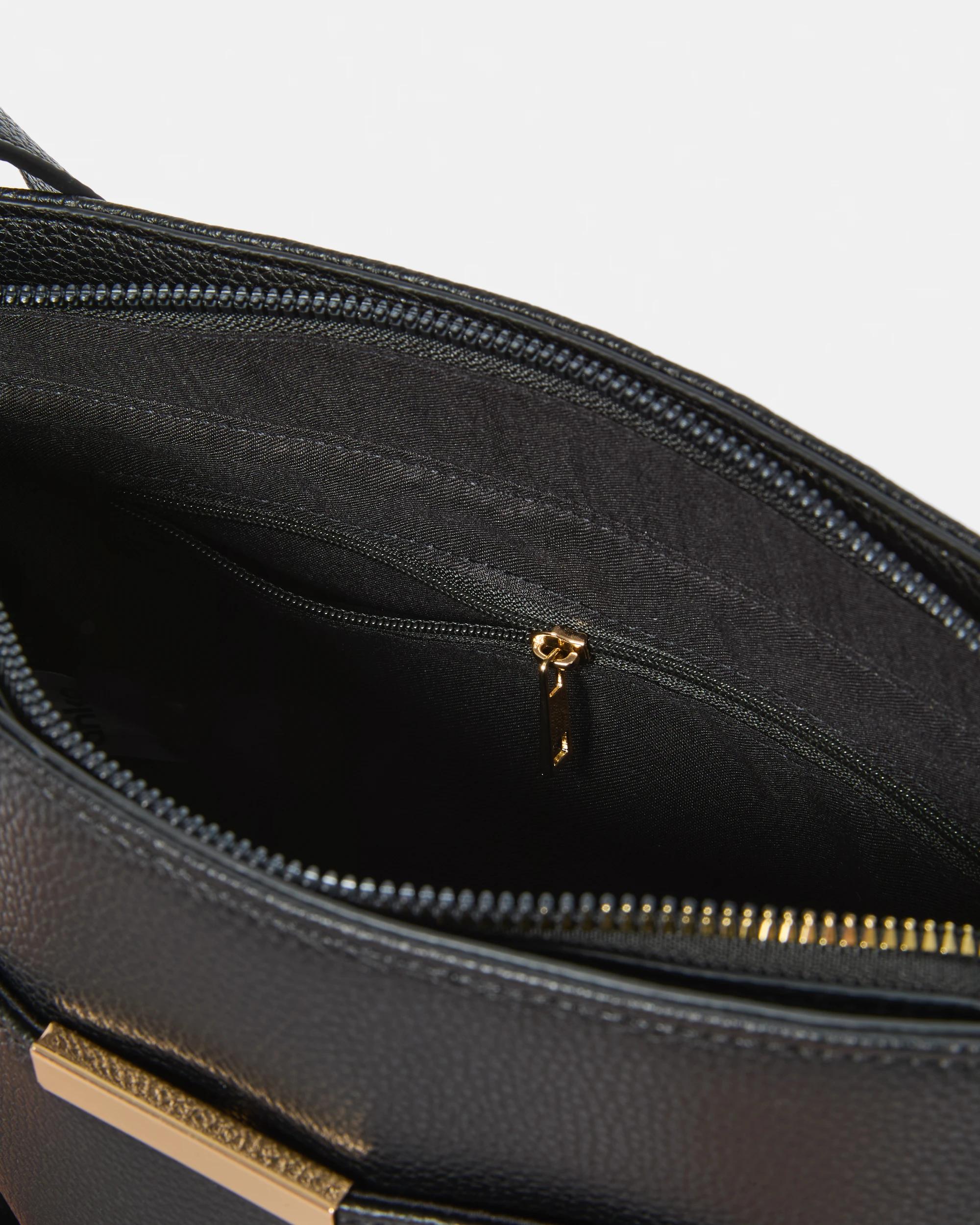 4 Messenger Crossbody Bag Black, 4 of 6