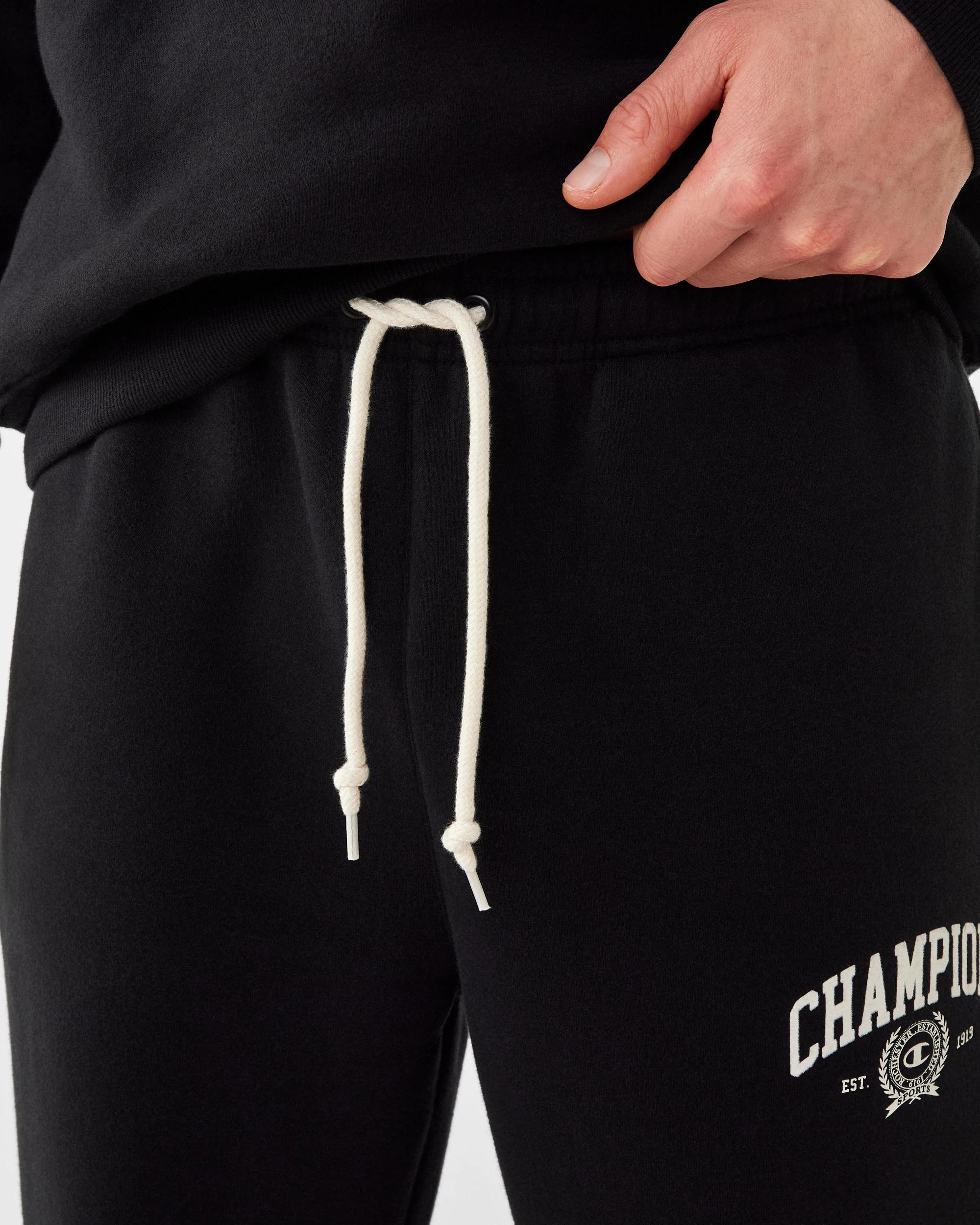 5 Champion Varsity Mens Straight Leg Trackpants Black, 5 of 7