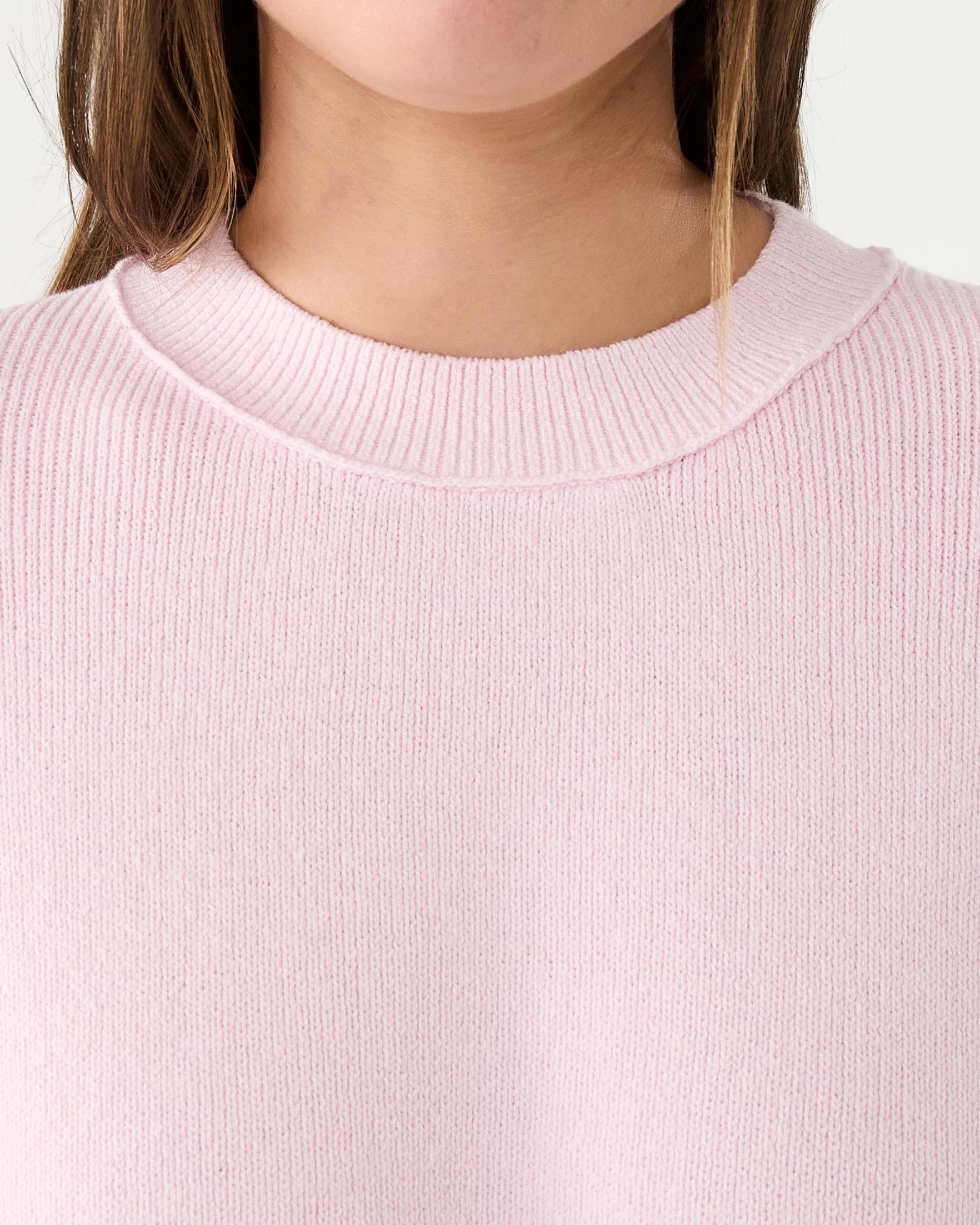 5 Oversized Crew Neck Jumper Bllet Pink, 5 of 7