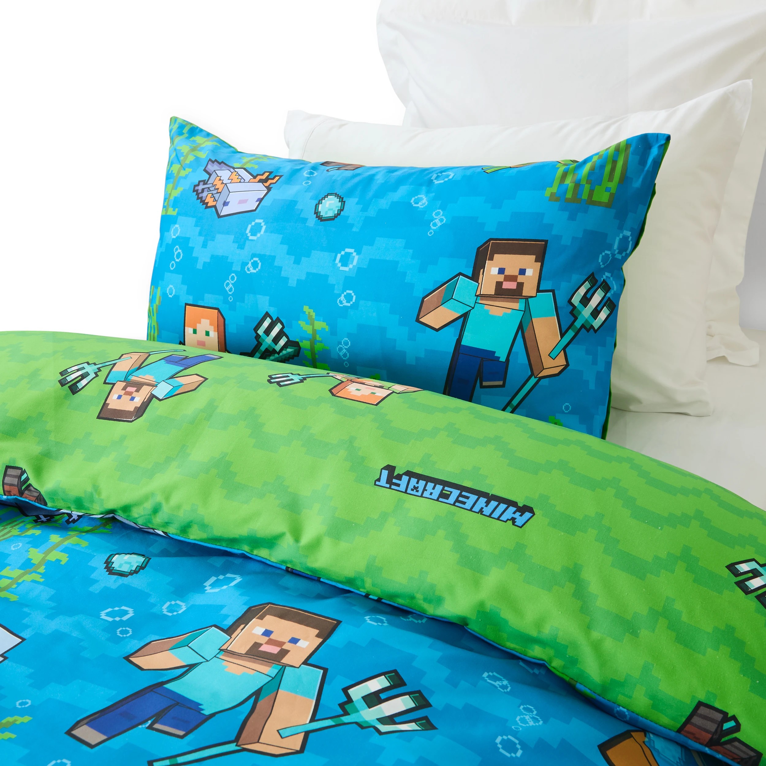 3 Minecraft Cotton Quilt Cover Set - Single Bed, 3 of 7