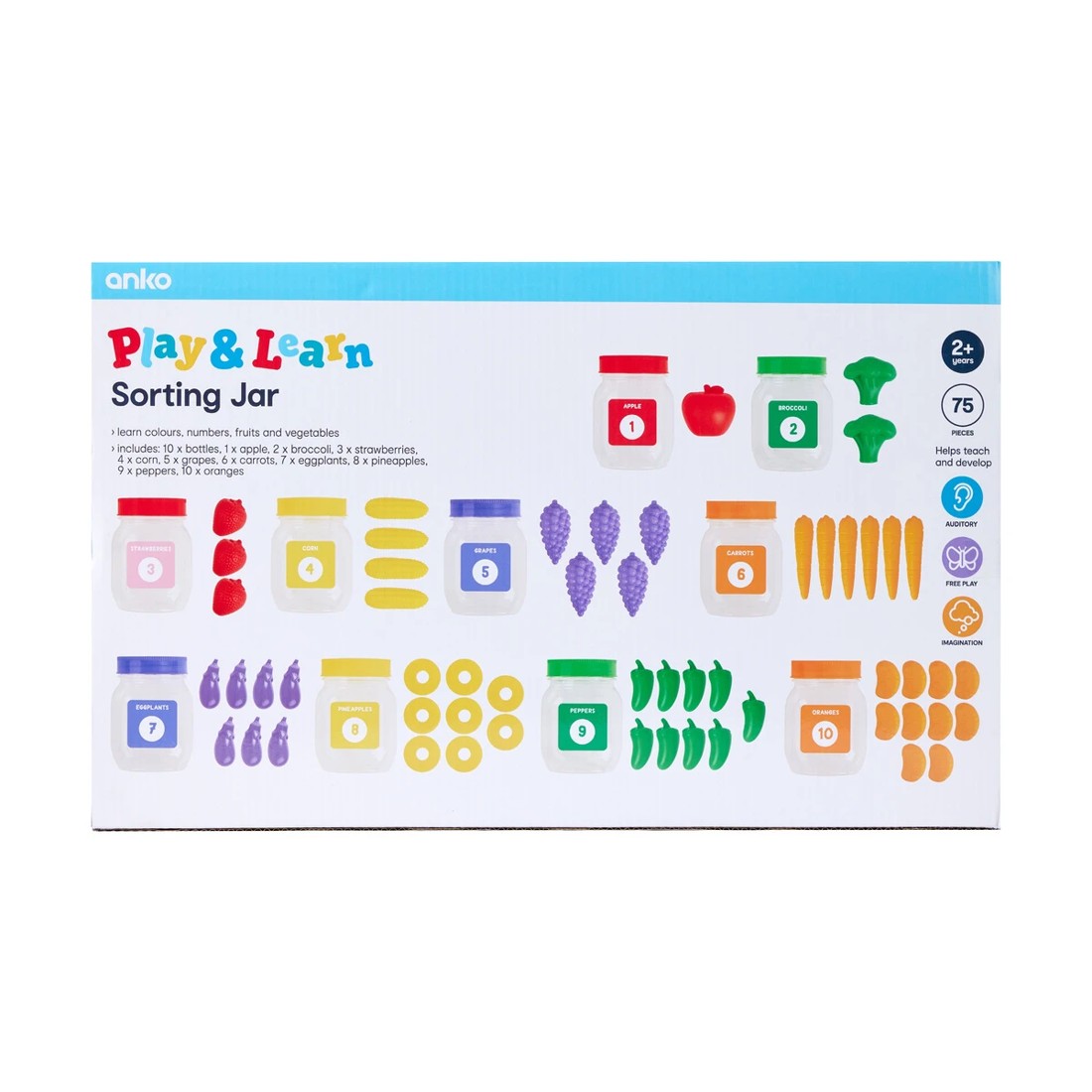 9 75 Piece Play and Learn Sorting Jar, 9 of 10
