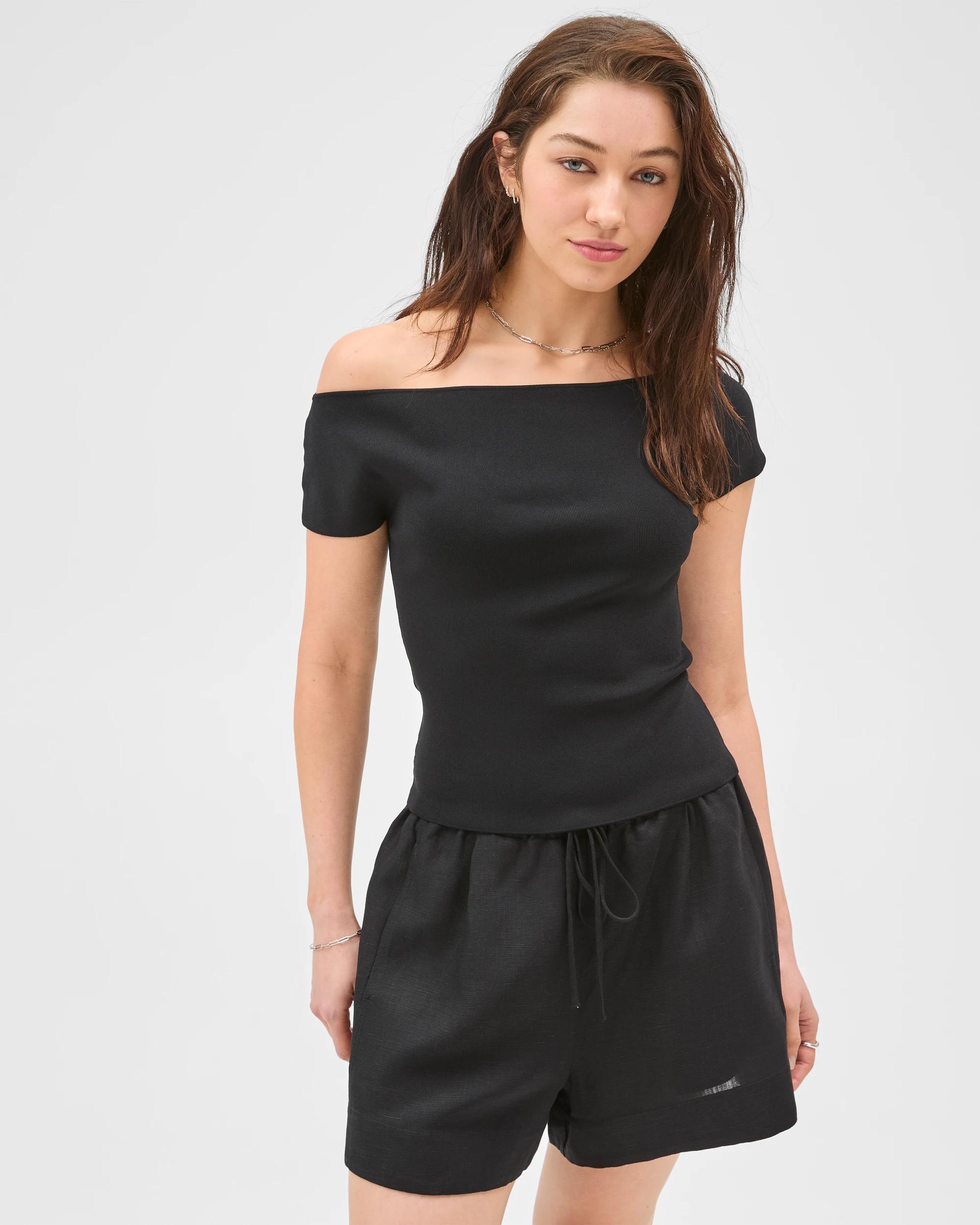 2 Lily Loves Pull-On Shorts BLACK, 2 of 7