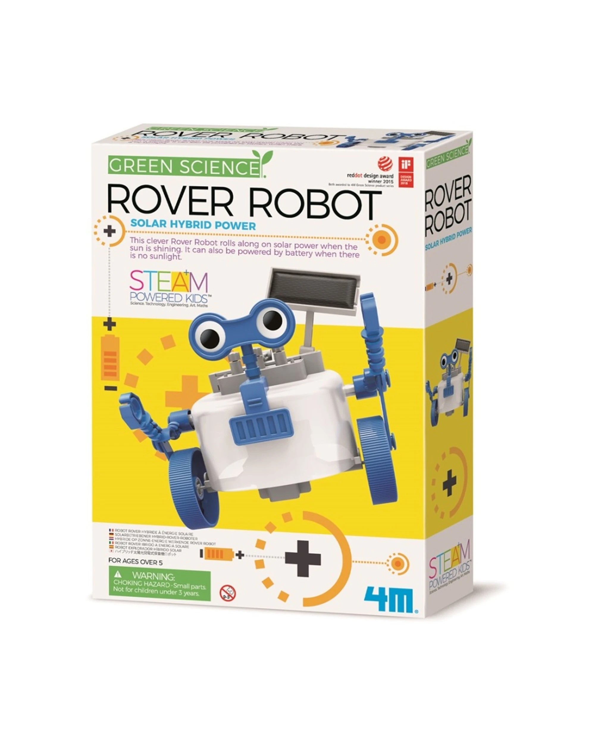1 4M Science Rover Robot Solar Powered Kids Interactive Learning Toy, 1 of 3