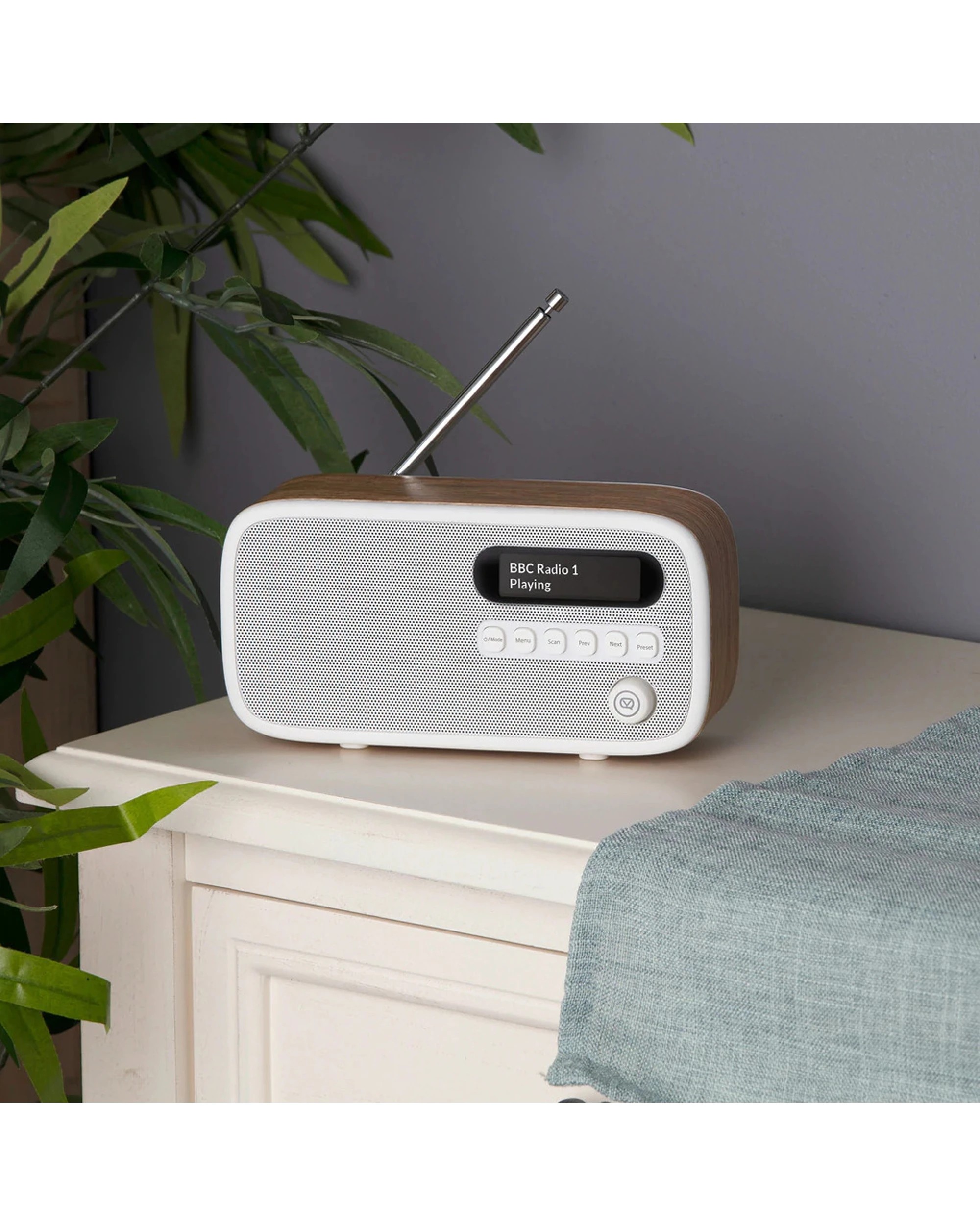 5 VQ Dexter DAB And DAB Plus FM Radio Bluetooth Rechargeable Battery Portable - Brown, 5 of 5