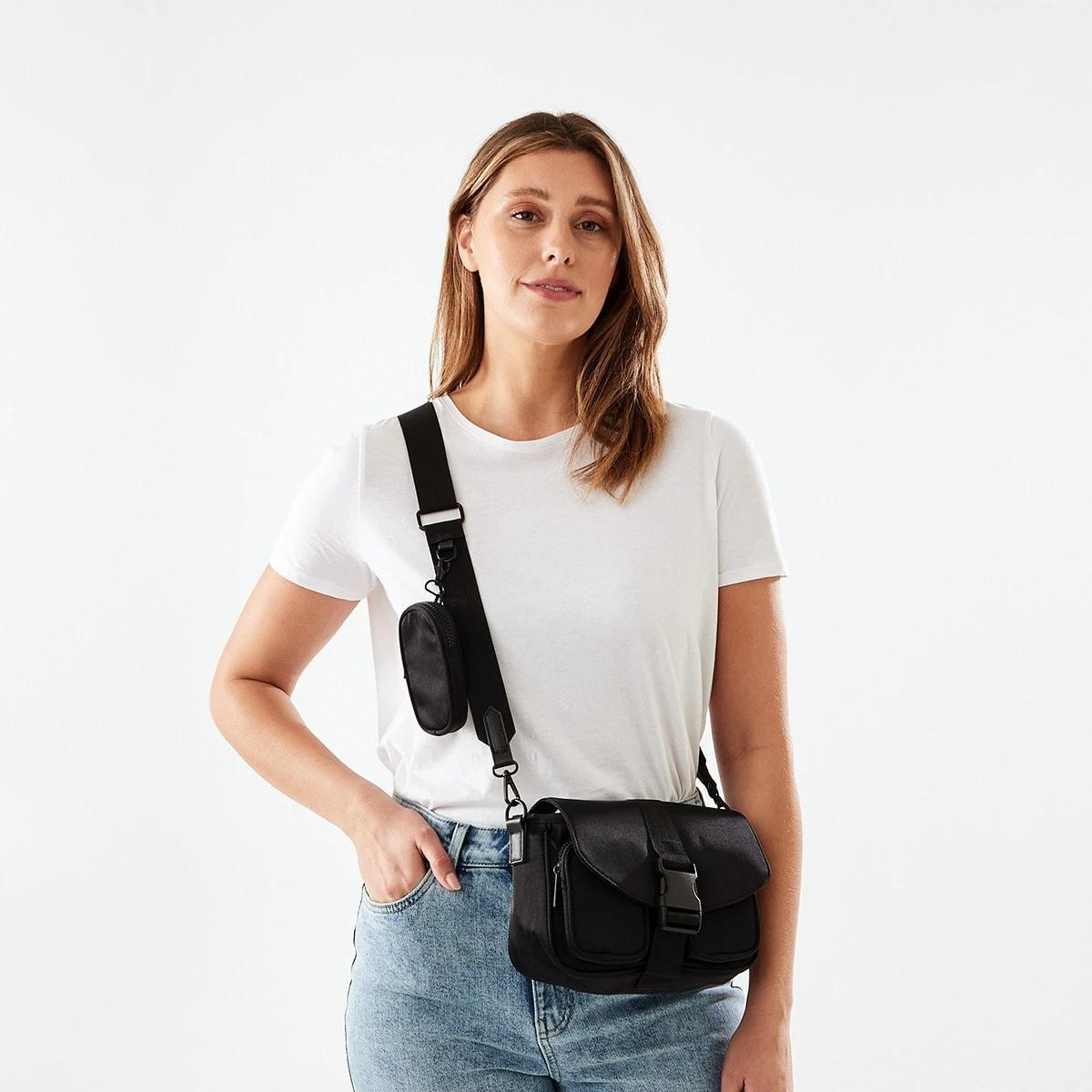 5 Urban Utility Crossbody Bag Black, 5 of 7