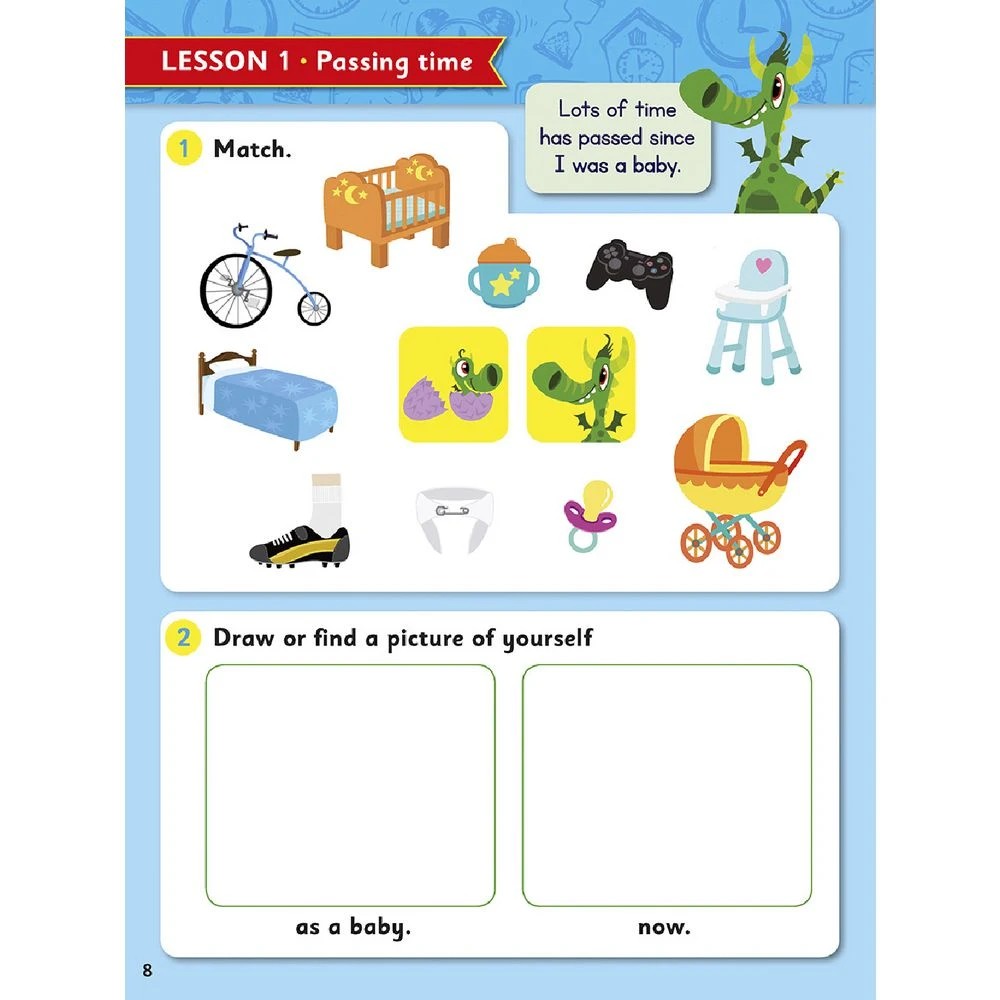 4 ABC Mathseeds Activity Book First Clock and Time, 4 of 4