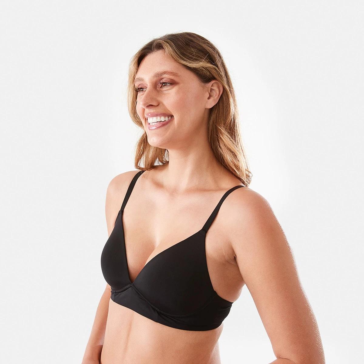 6 3 Pack Wirefree Smooth T-shirt Bra SOFT SAND BEIGE, WHITE, BLACK, 6 of 10