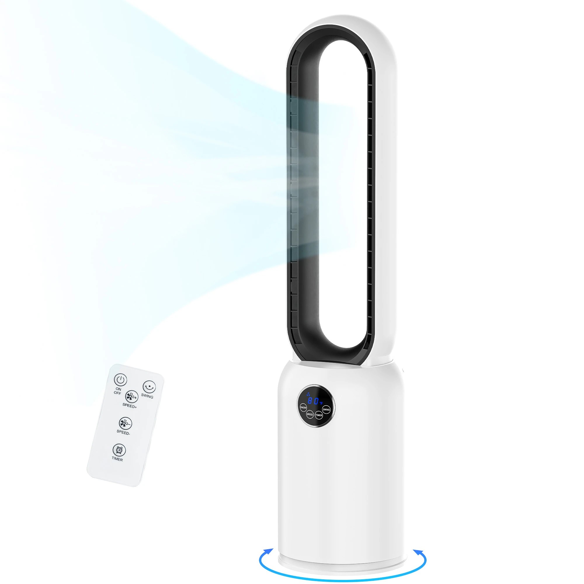 1 Advwin Bladeless Tower Fan, Portable Floor Fan with Air Purifier [New Model 20% Air Flow Up], 1 of 7