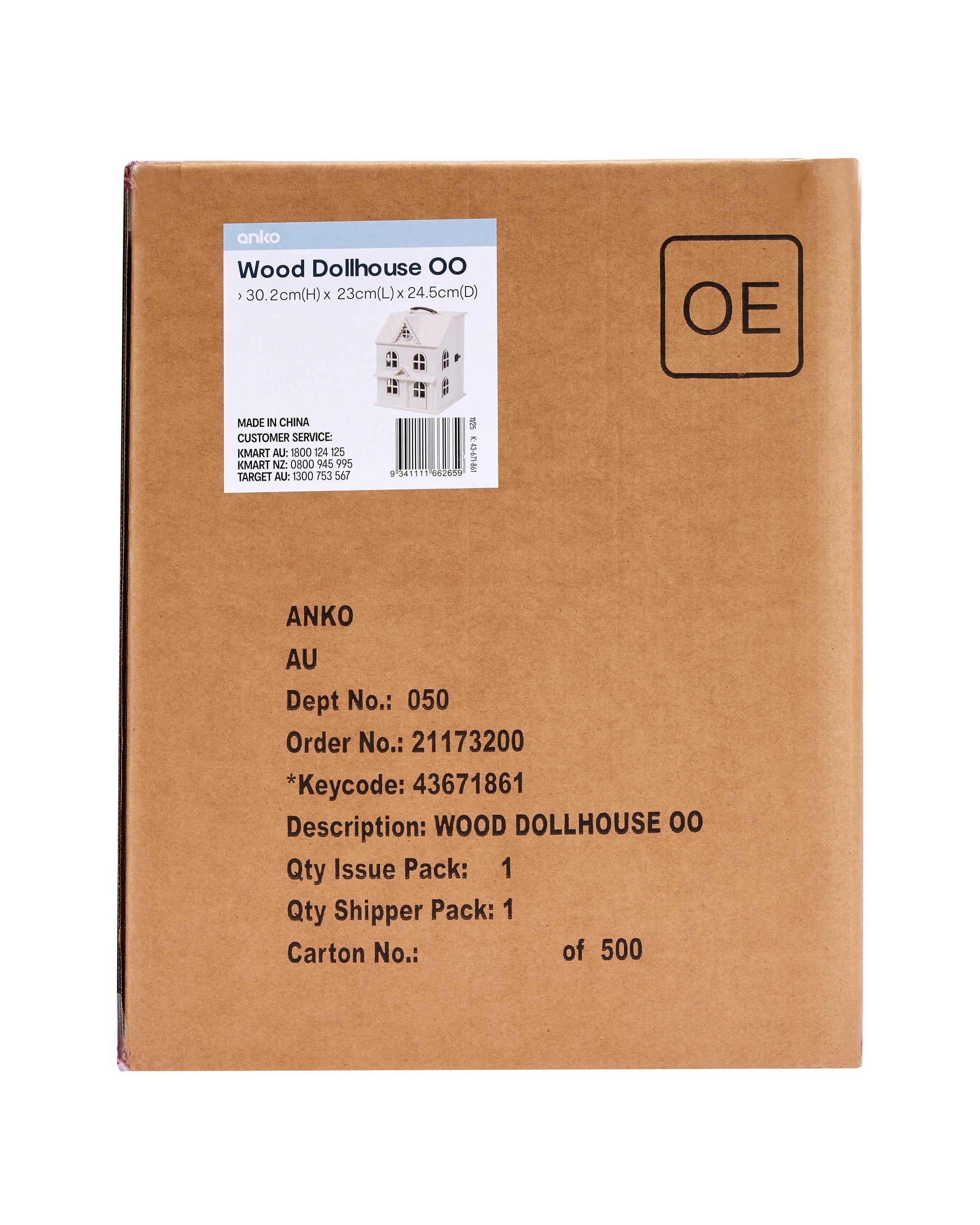 6 Wood Dollhouse, 6 of 6