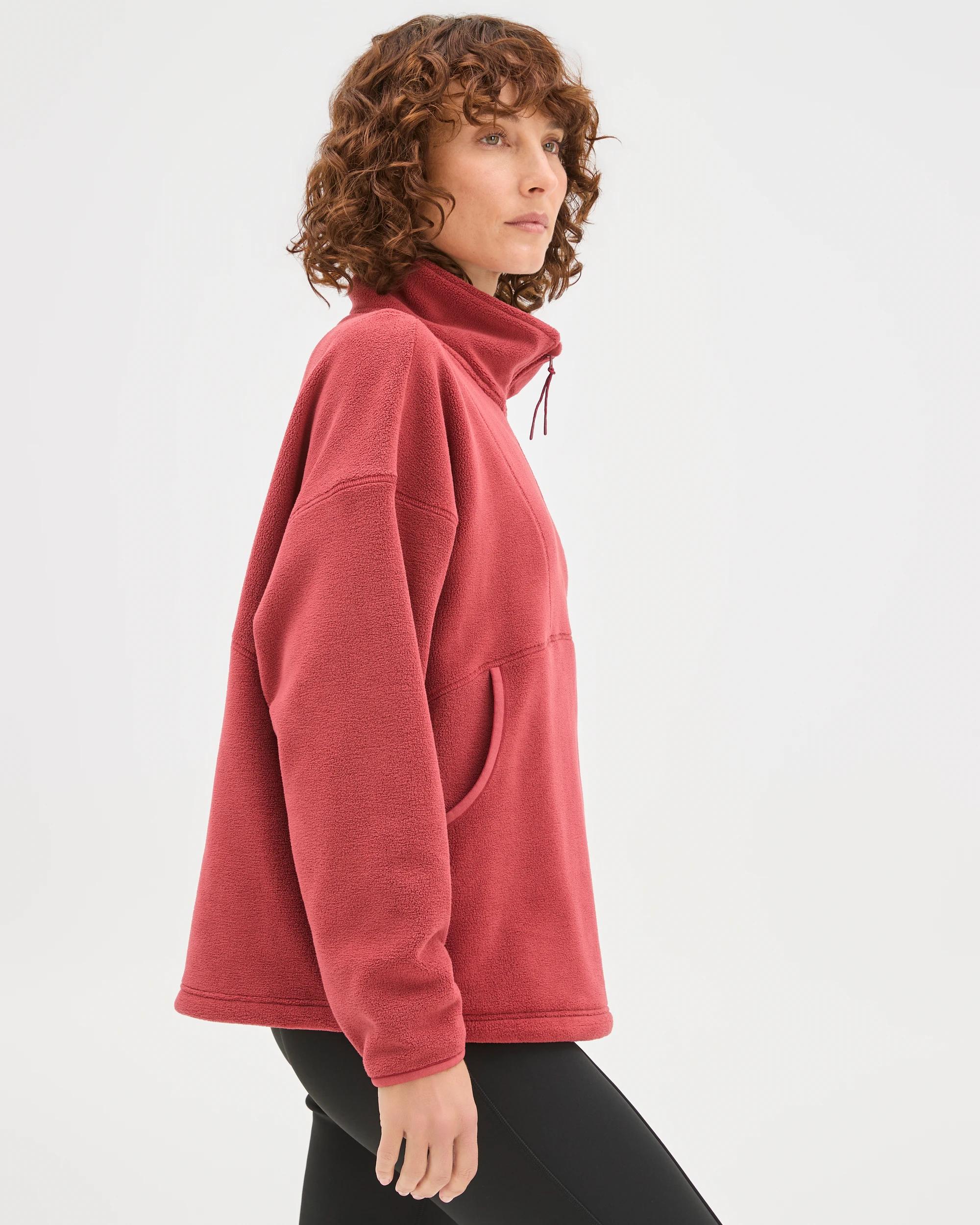 5 Target Woman Polar Fleece 1/4 Zip Jumper EARTH ROSE, 5 of 6