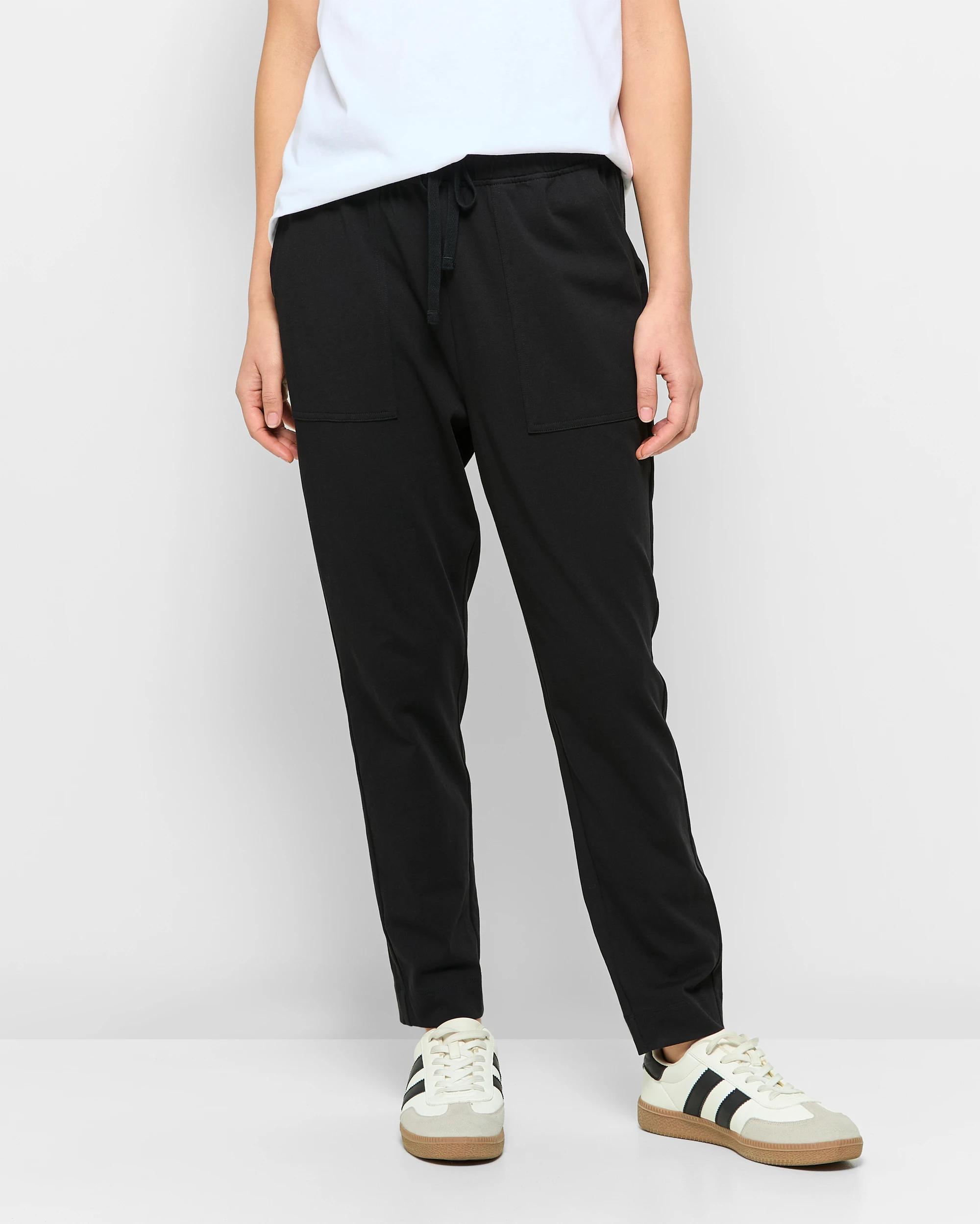 2 Target Australian Cotton Double Jersey Pants BLACK, 2 of 5