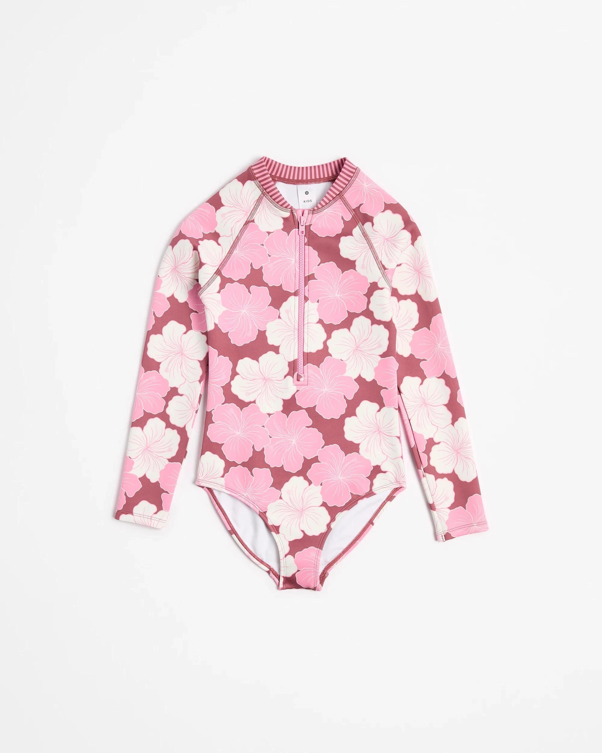 1 Target Long Sleeve Swim Surfsuit HIBISCUS, 1 of 3
