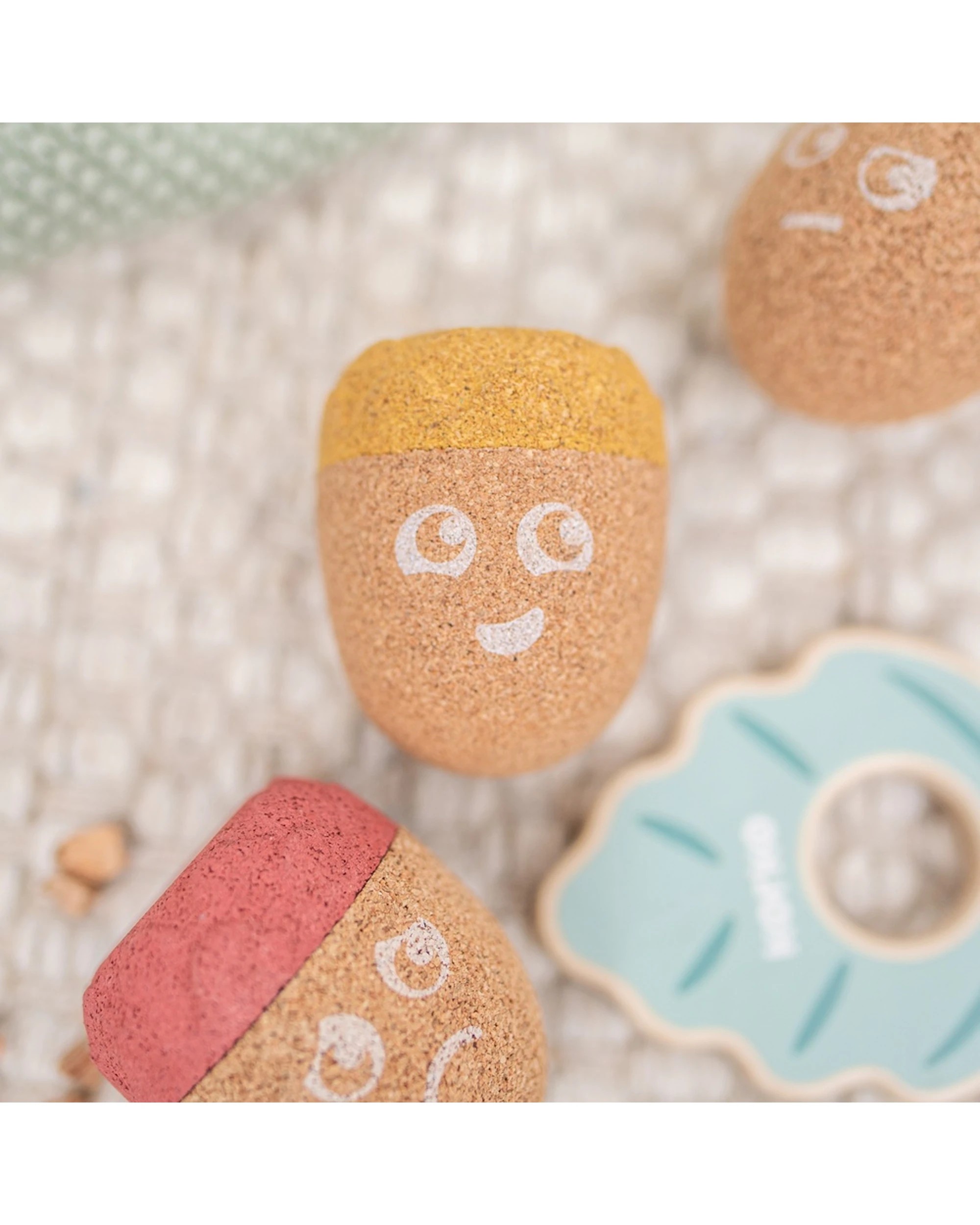 3 Korko Magical Mood Acorns Stacking Toy Cork Emotional Development - Multi, 3 of 5