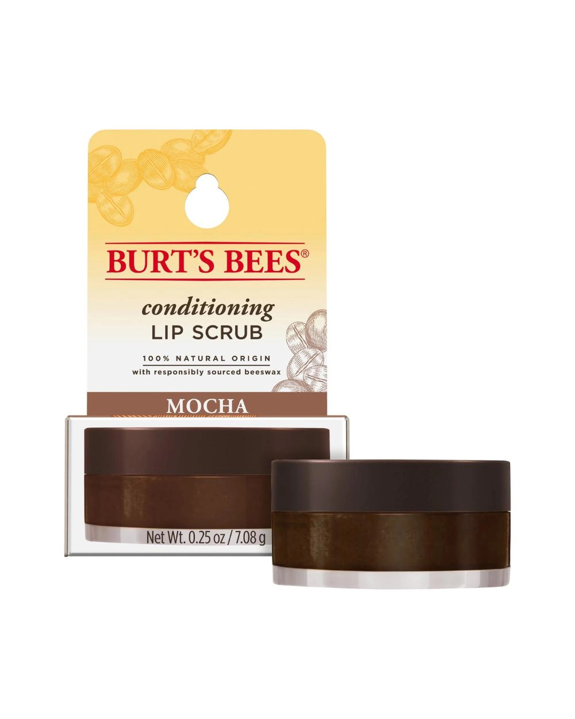 2 4 x Burt's Bees Conditioning Lip Scrub 7.08g - Mocha, 2 of 5