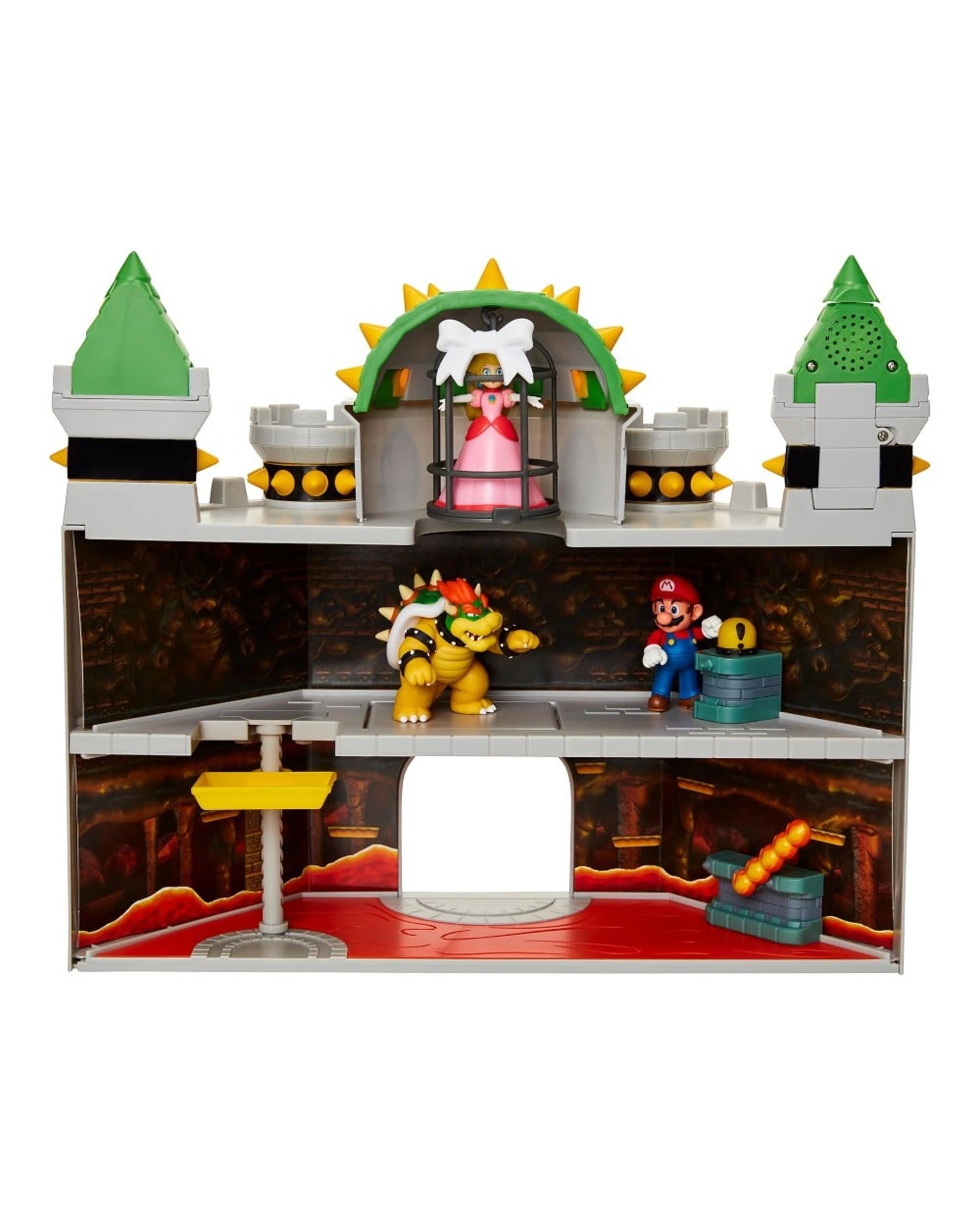 3 World of Nintendo 2.5 Inch Deluxe Bowsers Castle Playset with 5 Figures, 3 of 6