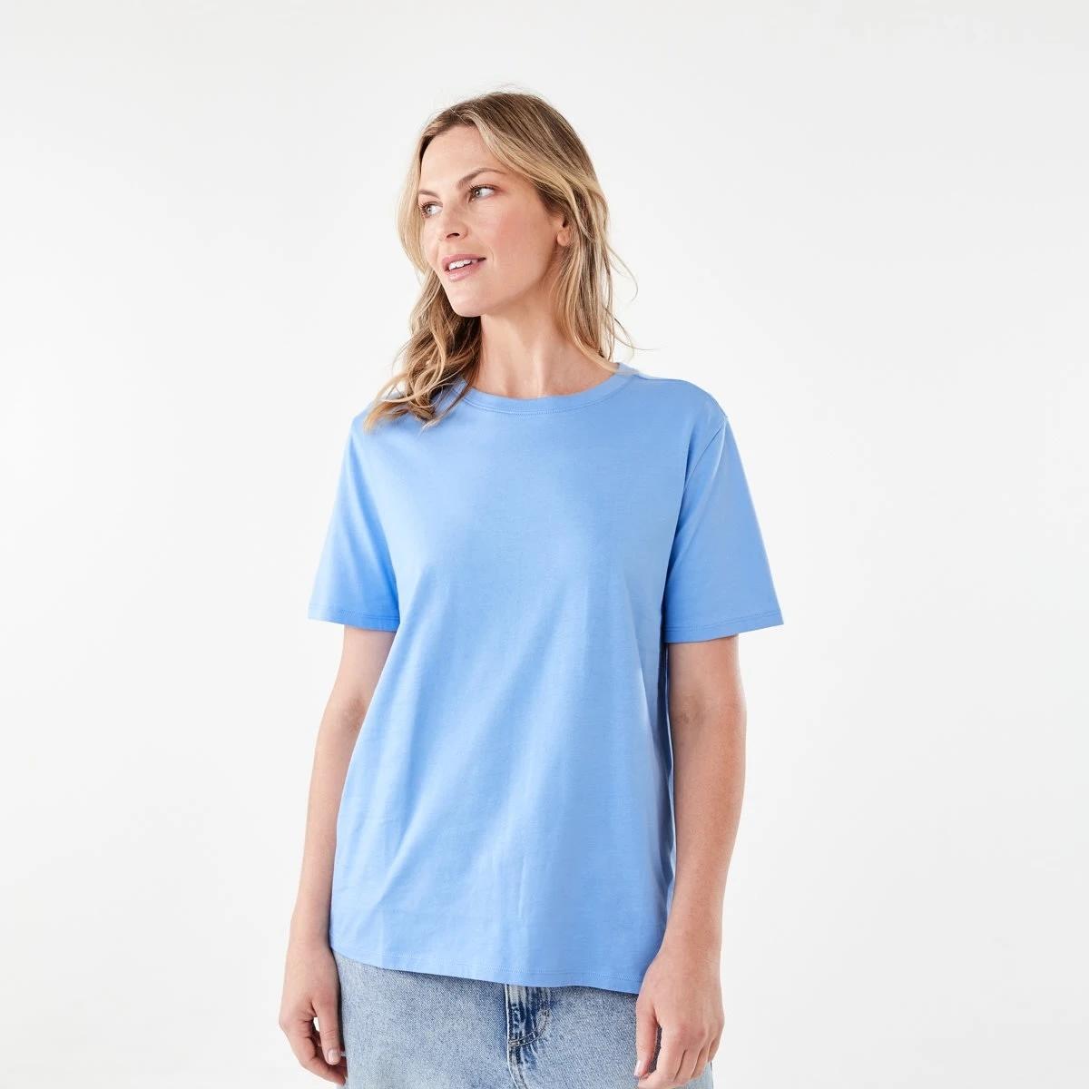 1 Short Sleeve Australian Cotton T-shirt CORNFLOWER, 1 of 5