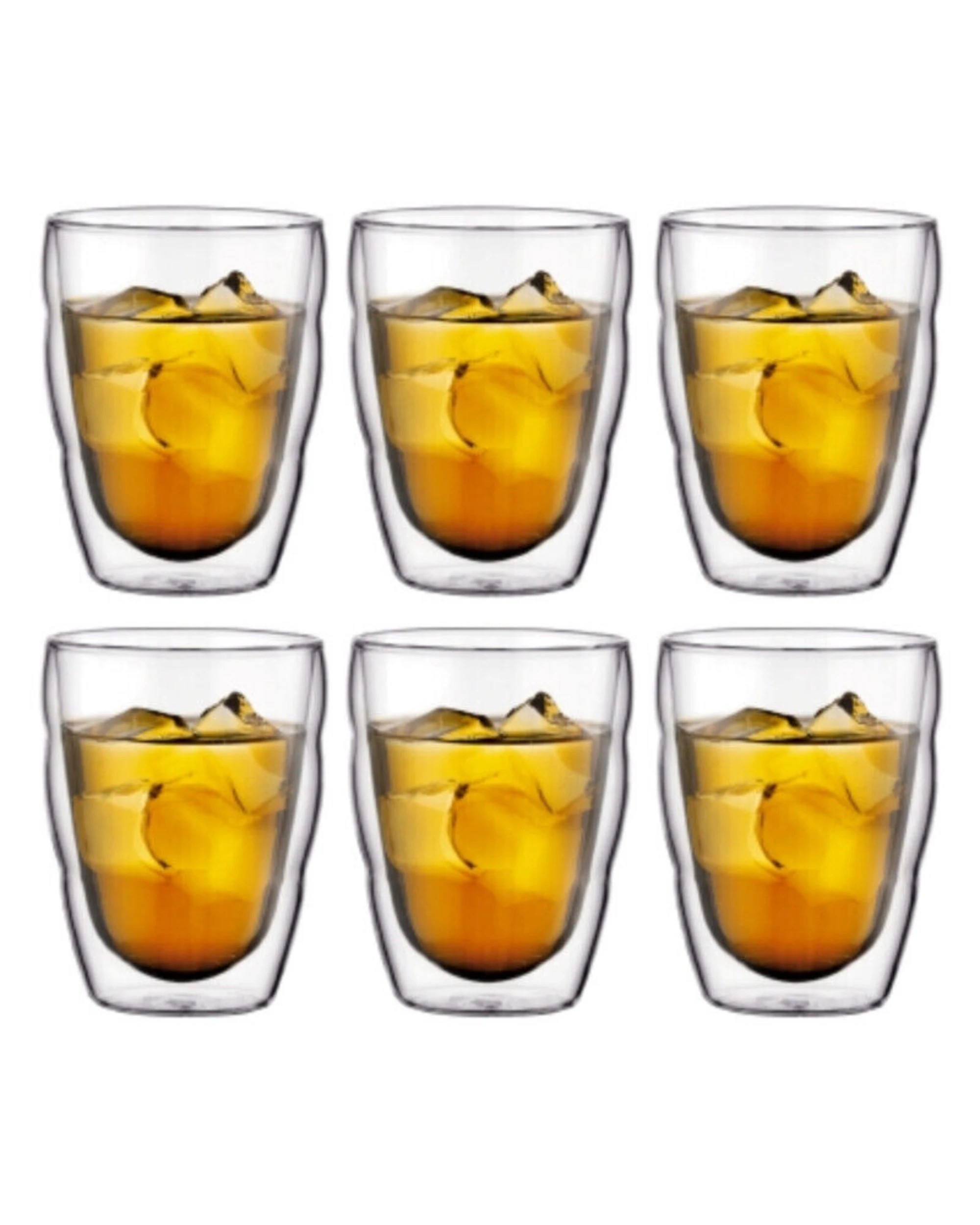 1 Bodum Pilatus Double Wall 250ml Small Glass 6 Piece Set - Clear, 1 of 4