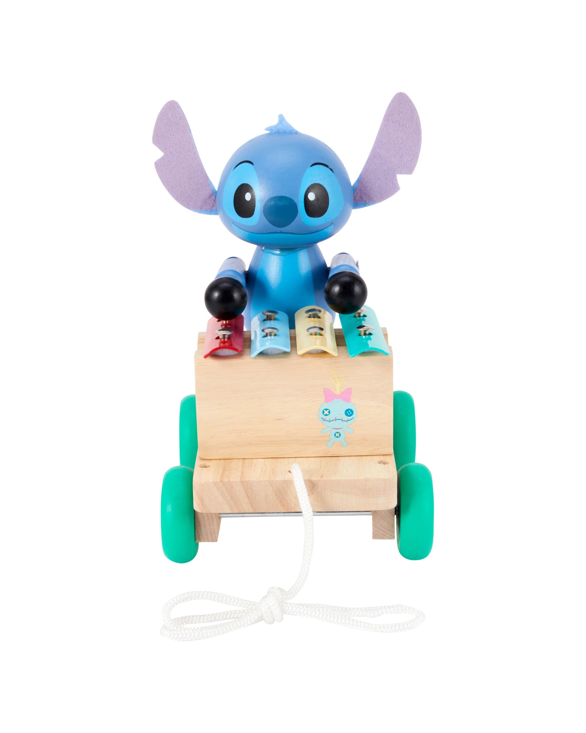 3 Wooden Toys Disney Stitch Pull Along Gift Pack, 3 of 8