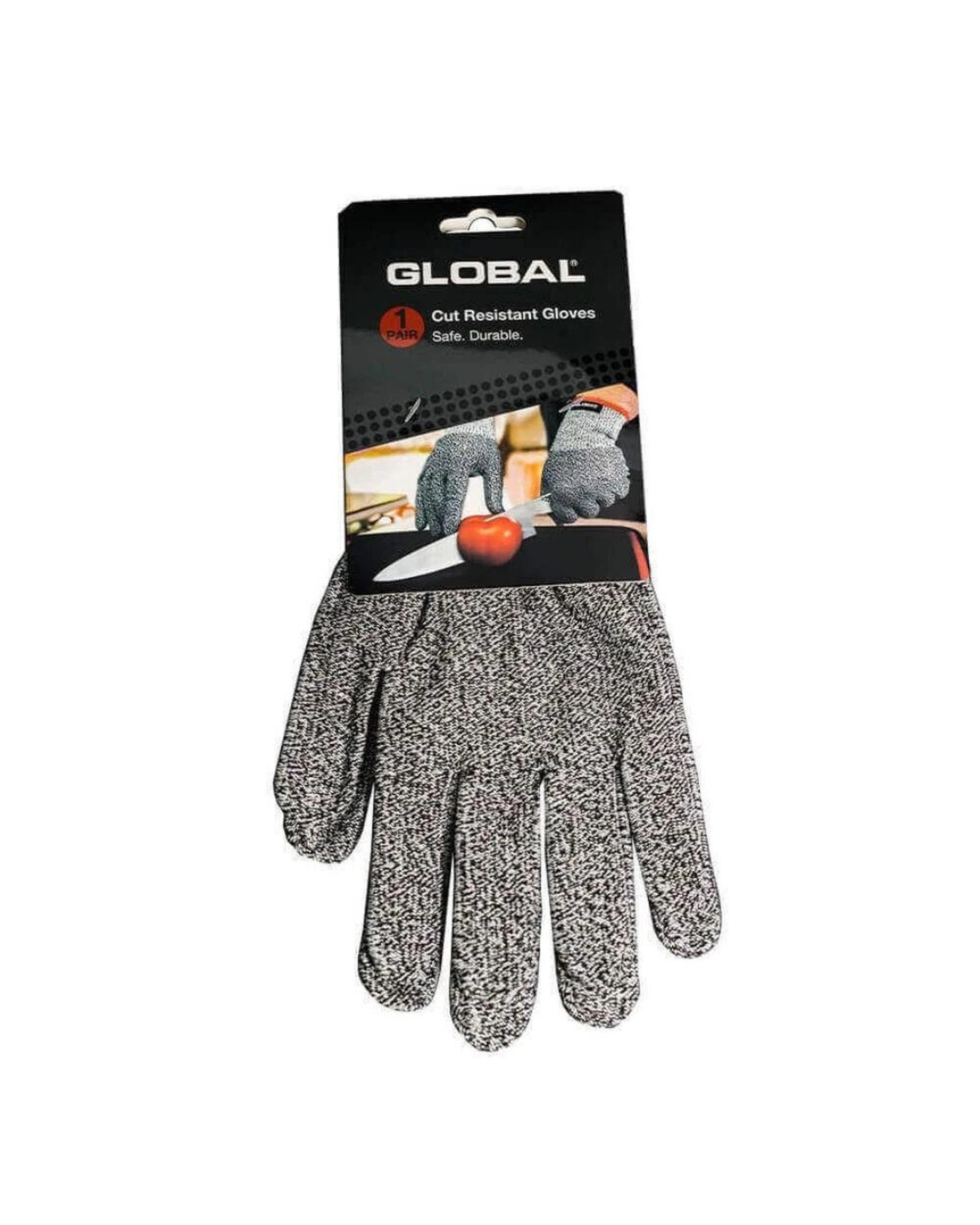 2 Global Fibre Knitted Cut Proof Resistant Kitchen Gloves   Level 5 Protection, 2 of 3