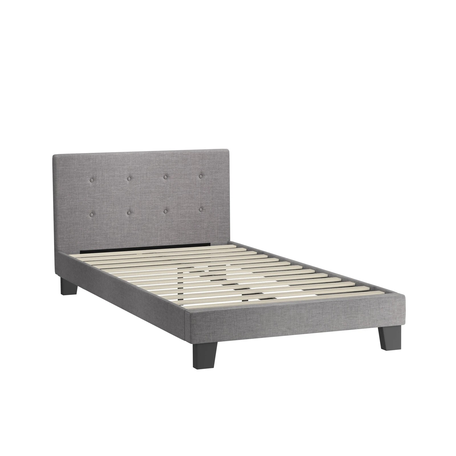 7 Oikiture King Single Bed Frame Bed Platform
 - Grey, 7 of 10