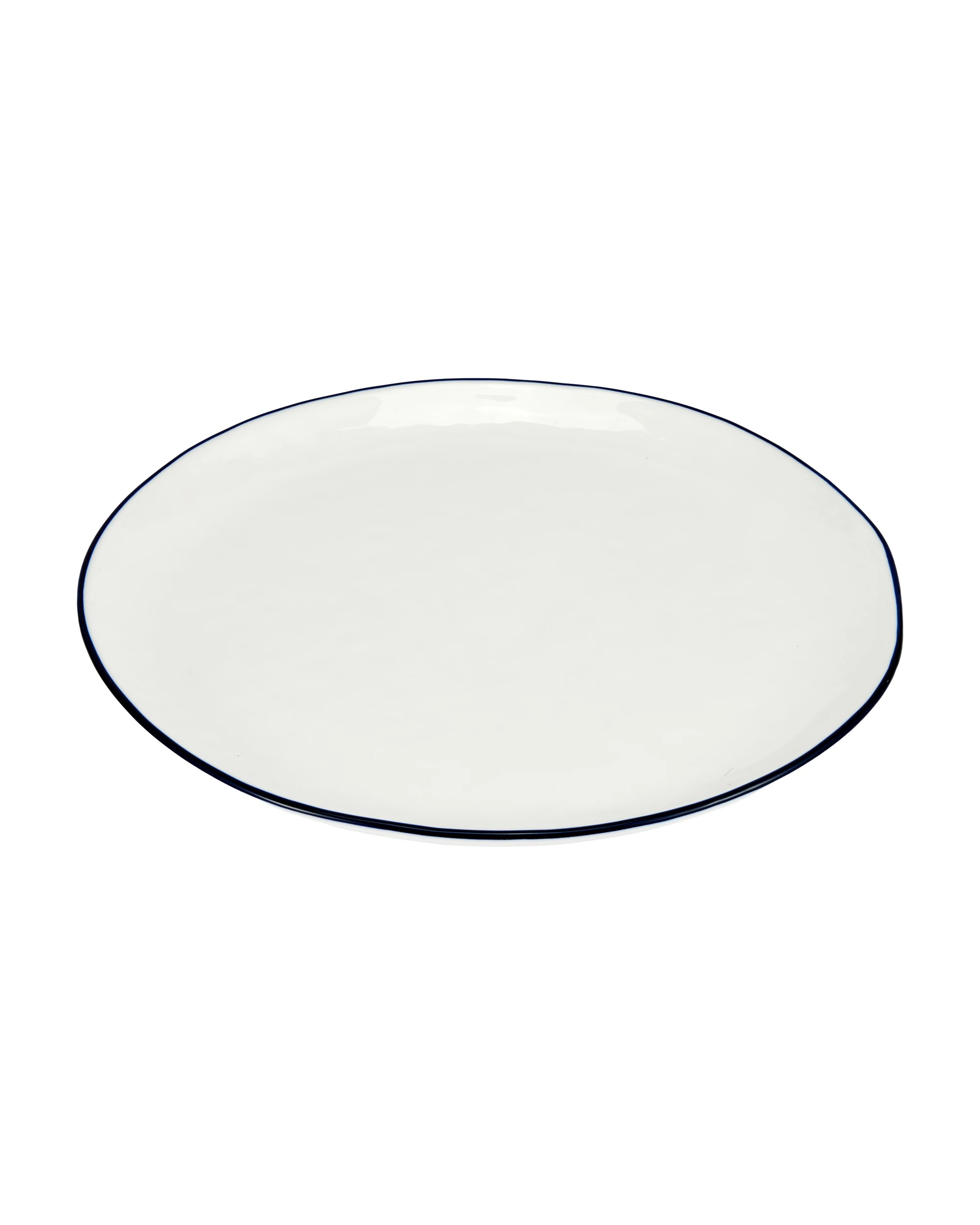 1 White Bistro Dinner Plate, 1 of 3