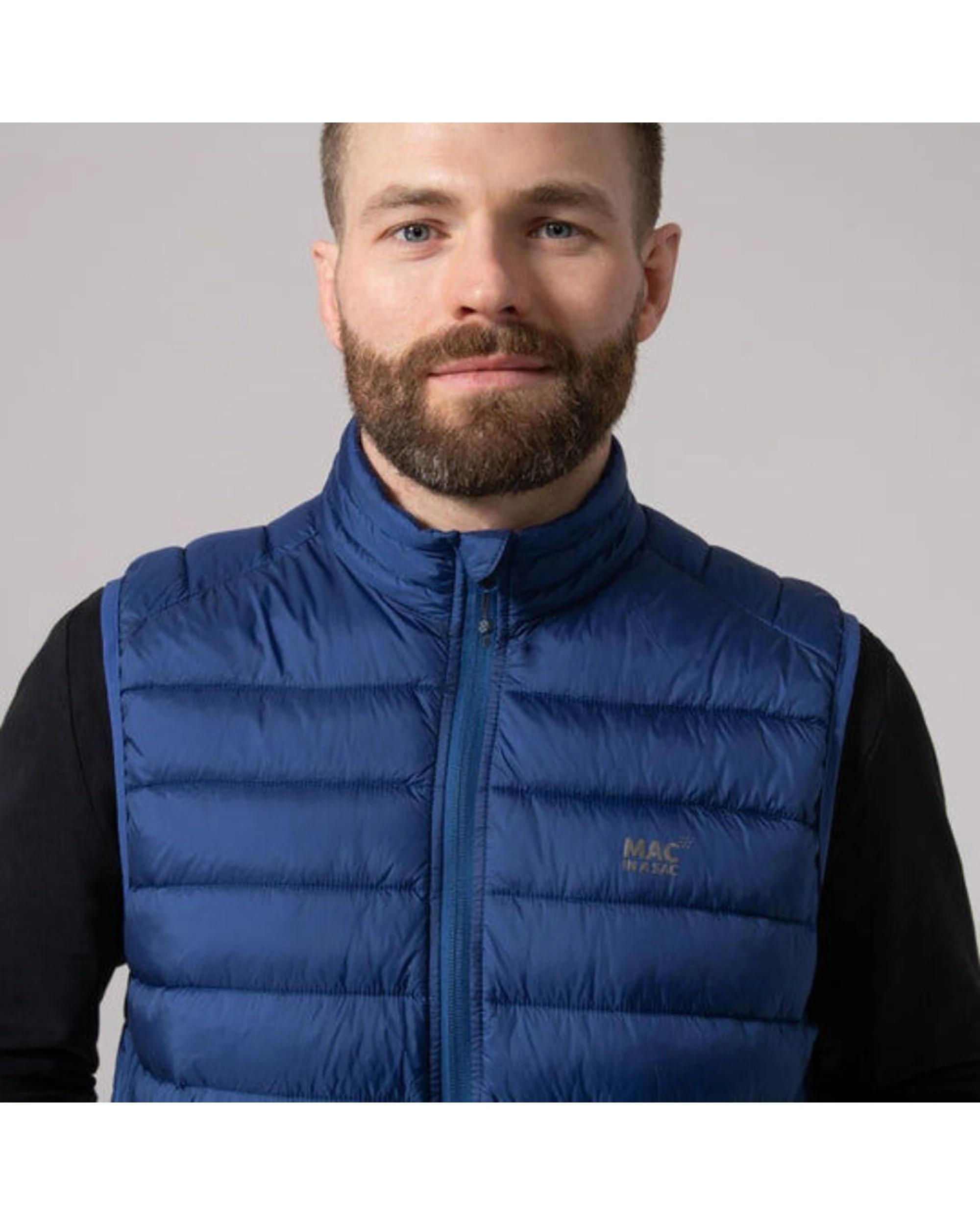 5 Mac In A Sac Synergy Packable Men's Thermolite Vest BLUE, 5 of 8