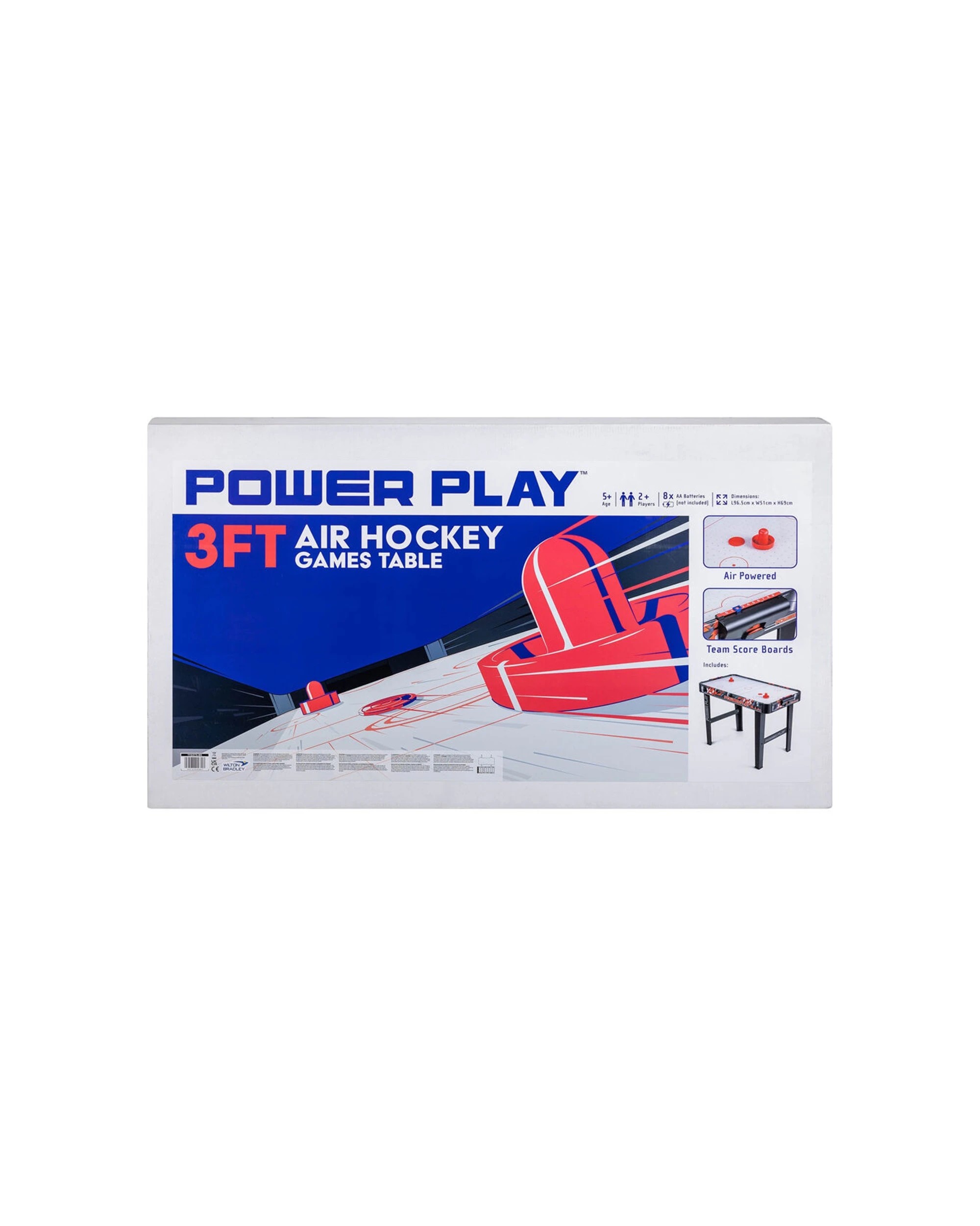 7 Wilton Bradley Power Play 3ft Air Hockey Games Table Indoor 5 And Up Easy Setup - Multi, 7 of 8