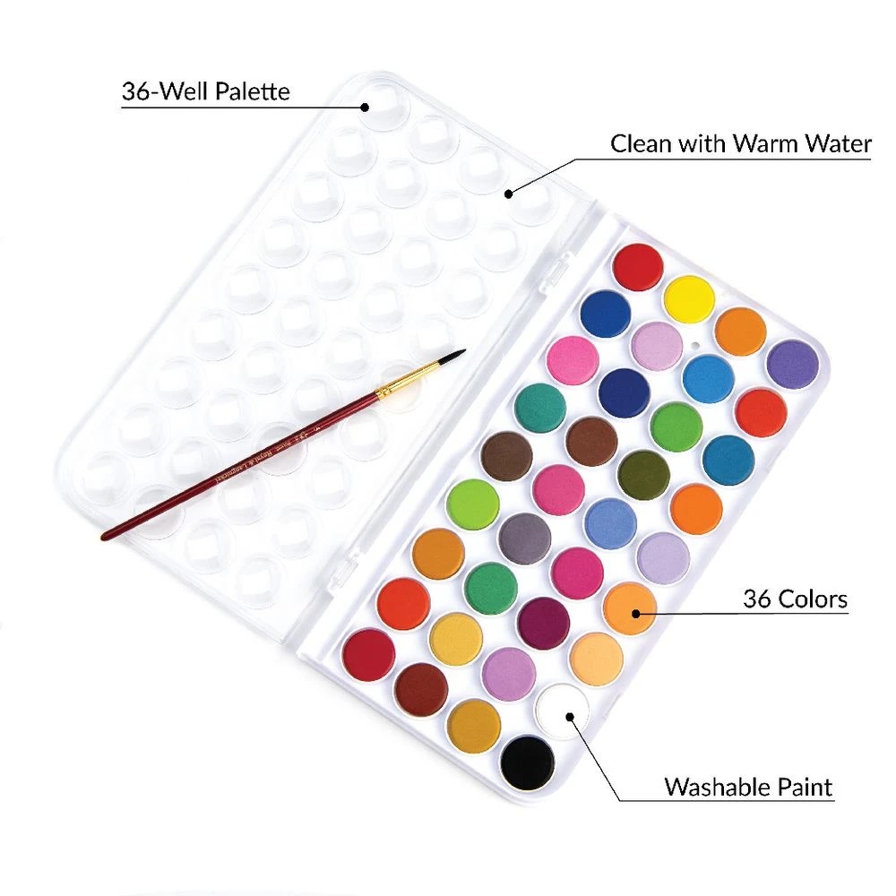 4 Royal & Langnickel Watercolour Cakes Set 37 Piece, 4 of 7