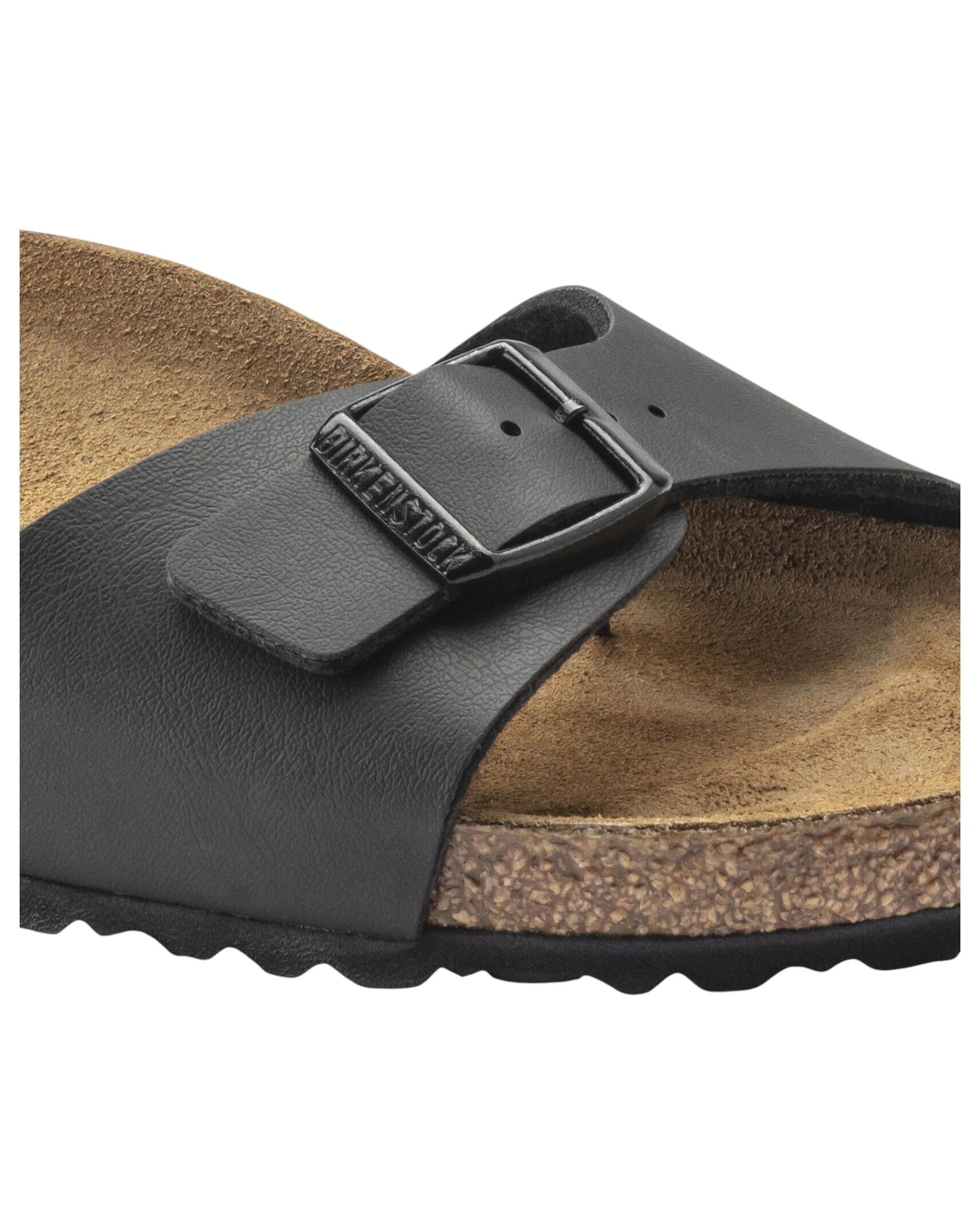 5 Birkenstock Unisex Madrid Birko Flor Regular Slip On Sandals Black, 5 of 8