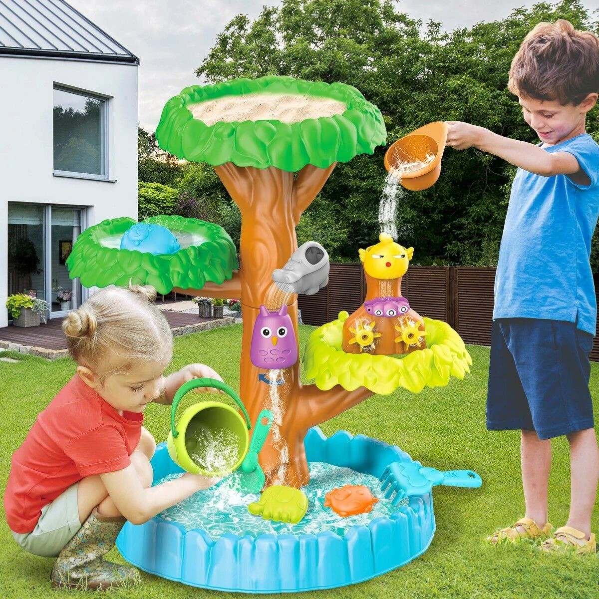 8 AUSWAY Tree Water Table Sand Play Toy Set Educational, 8 of 8