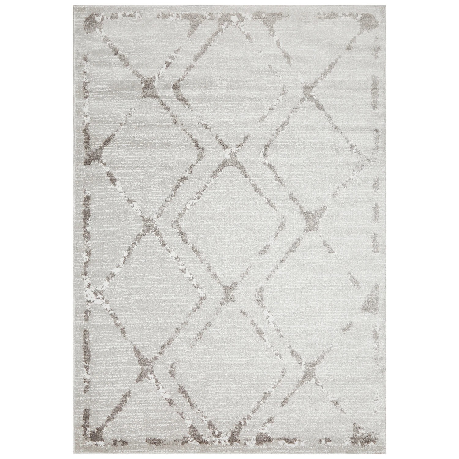2 Common Ground Rugs Linea 606 230x160cm - Medium Pet Friendly Floor Rug - Silver, 2 of 7