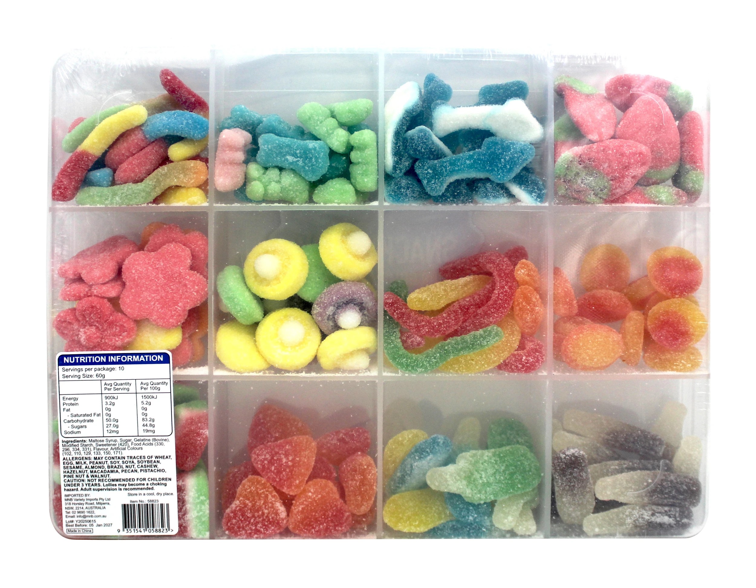 2 Snackle Box Sour Gummy Selection 600g, 2 of 2