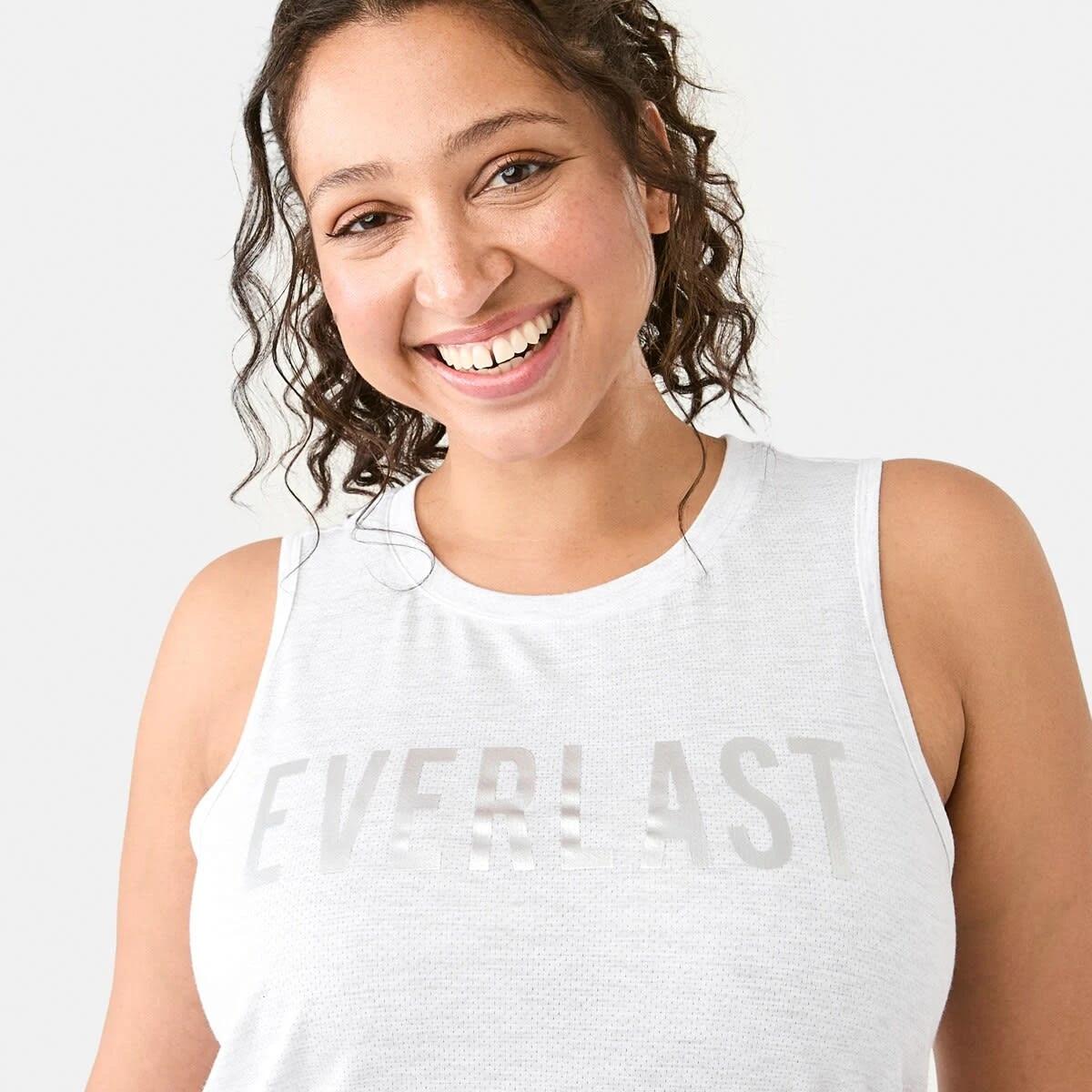 4 Everlast Womens Keyhole Tank EVERLAST BLOCK WHITE MARLE, 4 of 7