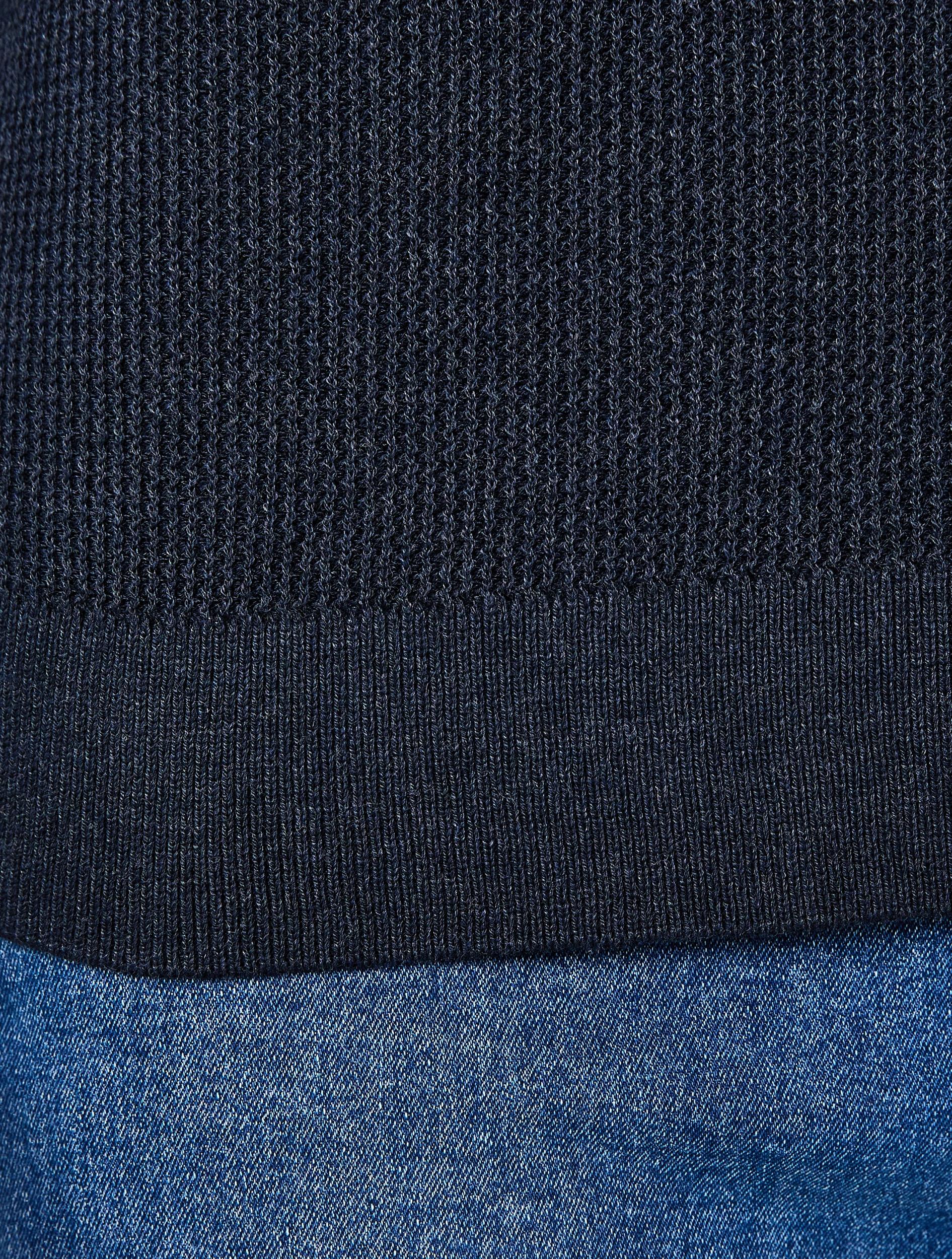 6 Lightweight Crew Neck Knit Jumper Navy, 6 of 7
