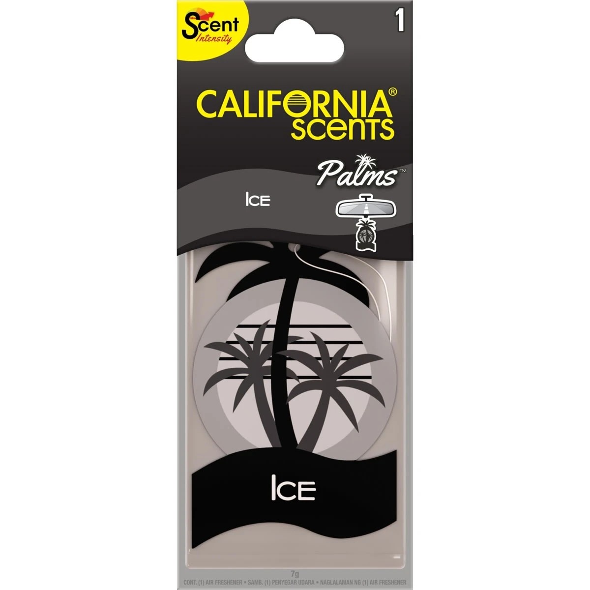 1 California Scents Palms Car Air Freshener - Ice