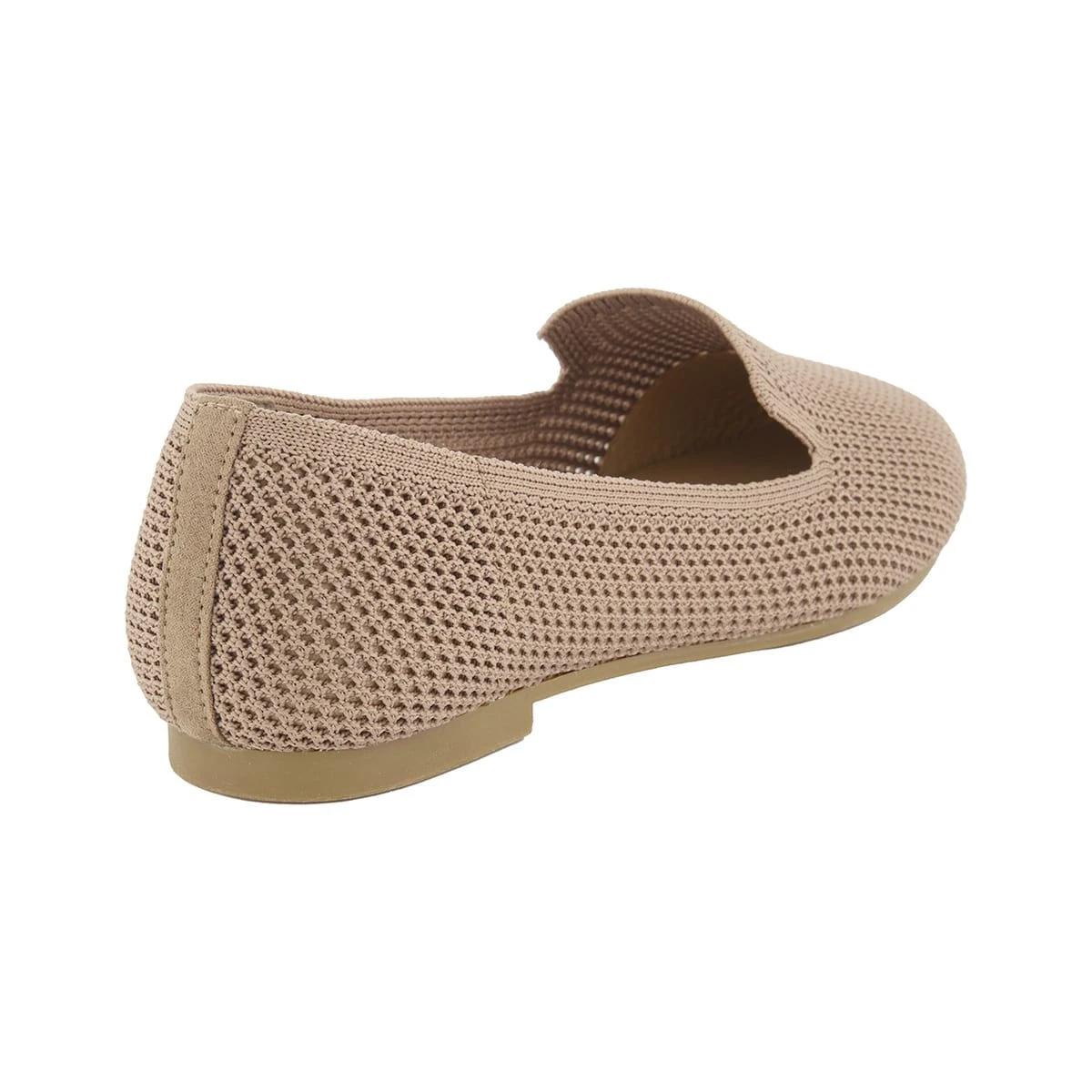 4 Knit Loafer Ballet Pumps Mocha, 4 of 5