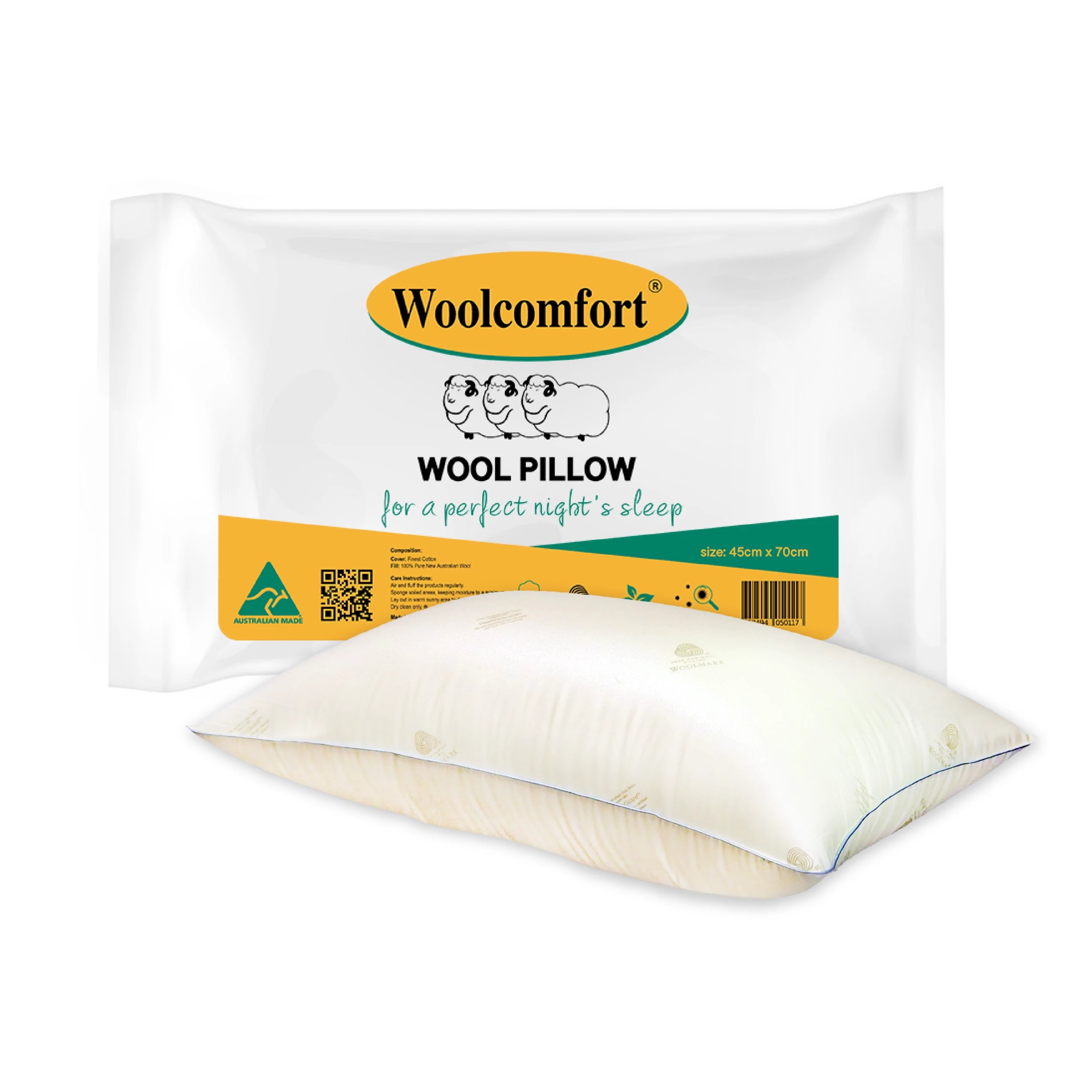 1 Woolcomfort Premuim Wool Pillow - Standard Size, 1 of 1