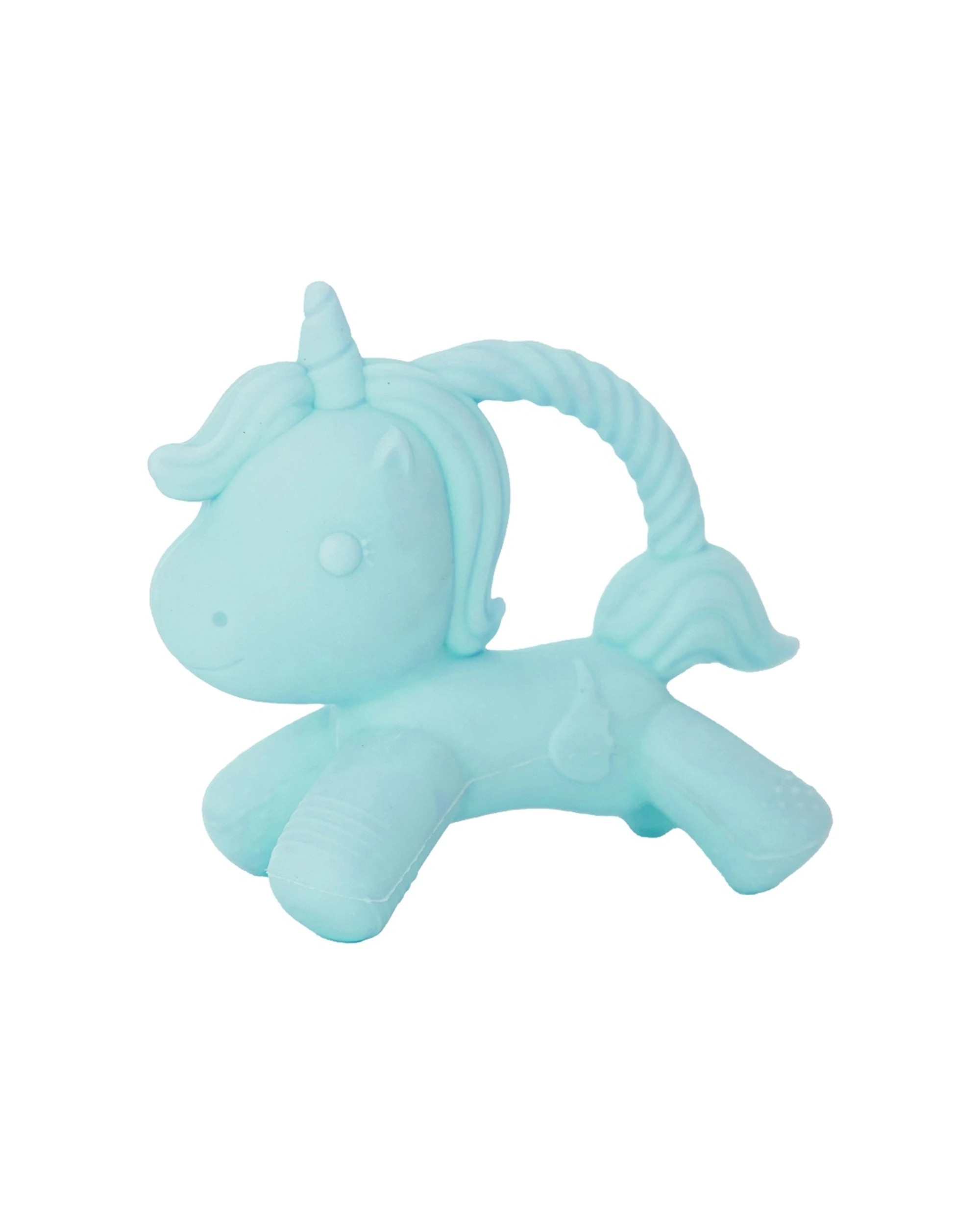 1 Jellystone Designs Unicorn Teether 3D Silicone Durable Portable Baby Teething Toy - Blue, 1 of 1