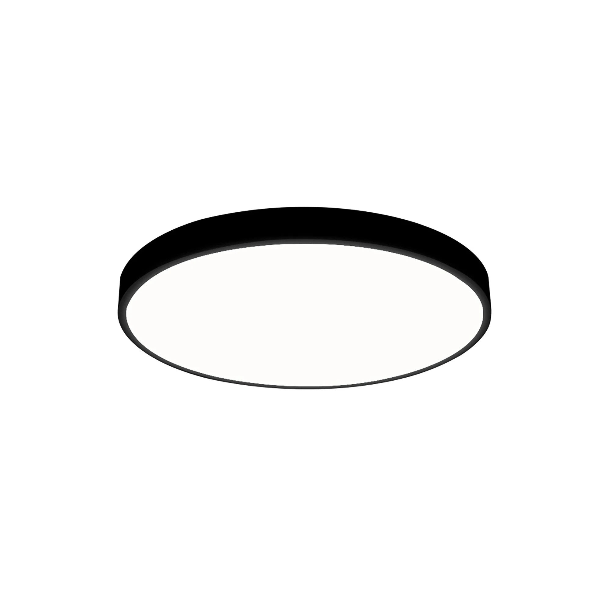 1 Emitto LED Ceiling Light 60W 3-Colour Ultra-Thin Flush Mount Black - Black, 1 of 5