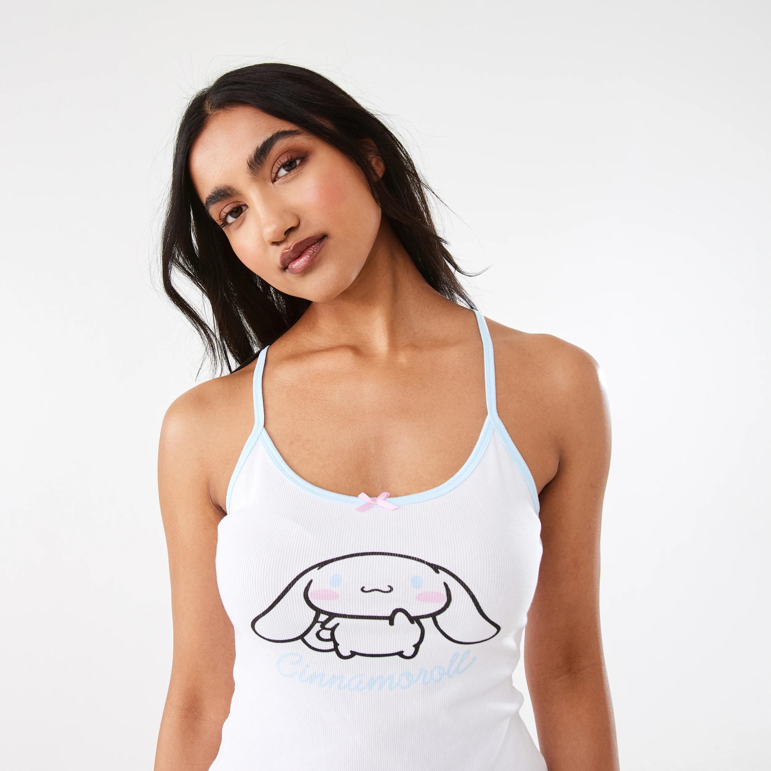 4 Cinnamoroll License Rib Cami and Shorts Pyjama Set CINNAMOROLL COOL SPRAY, 4 of 9