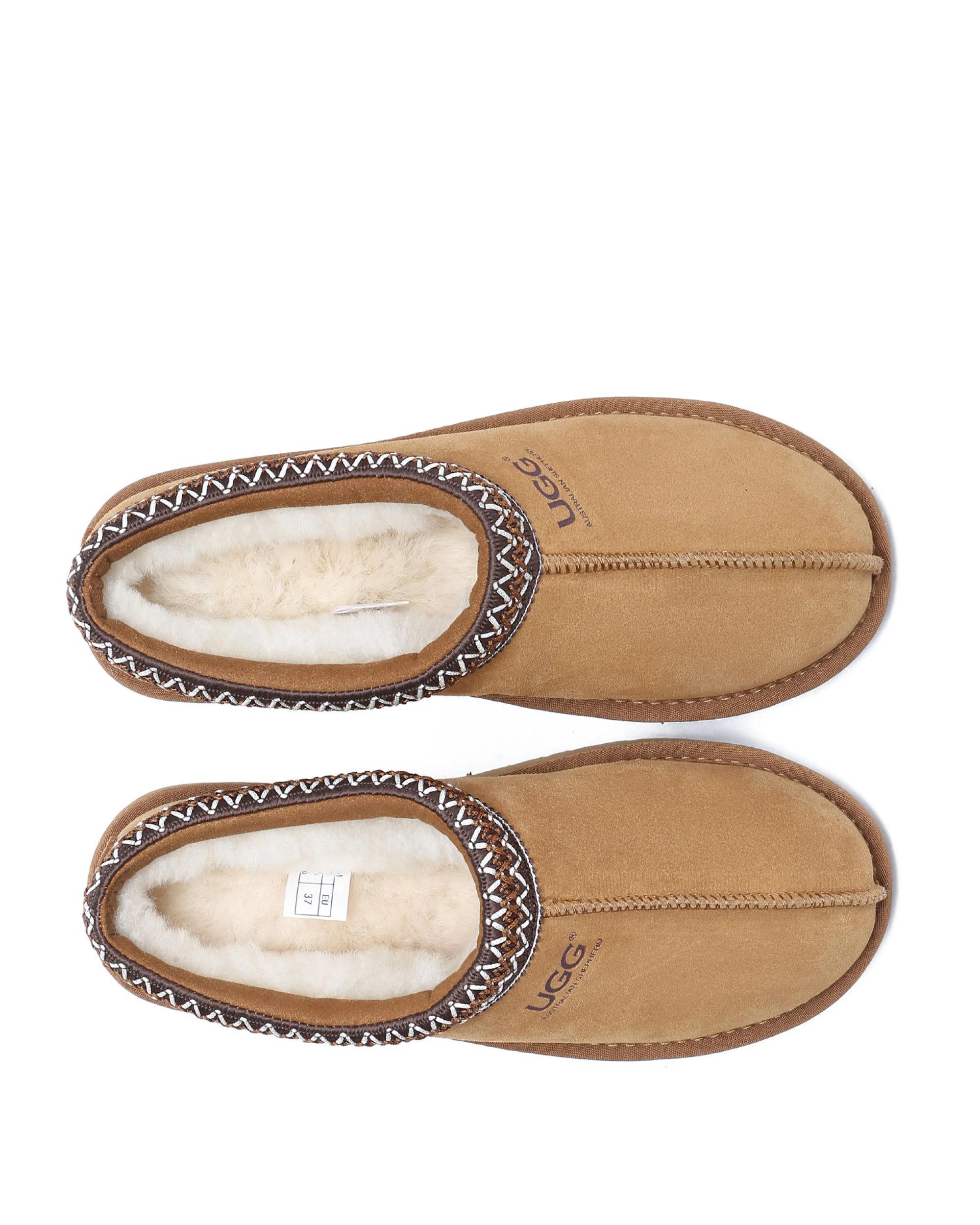 5 Australian Shepherd UGG Unisex Hippie Slippers CHESTNUT, 5 of 5