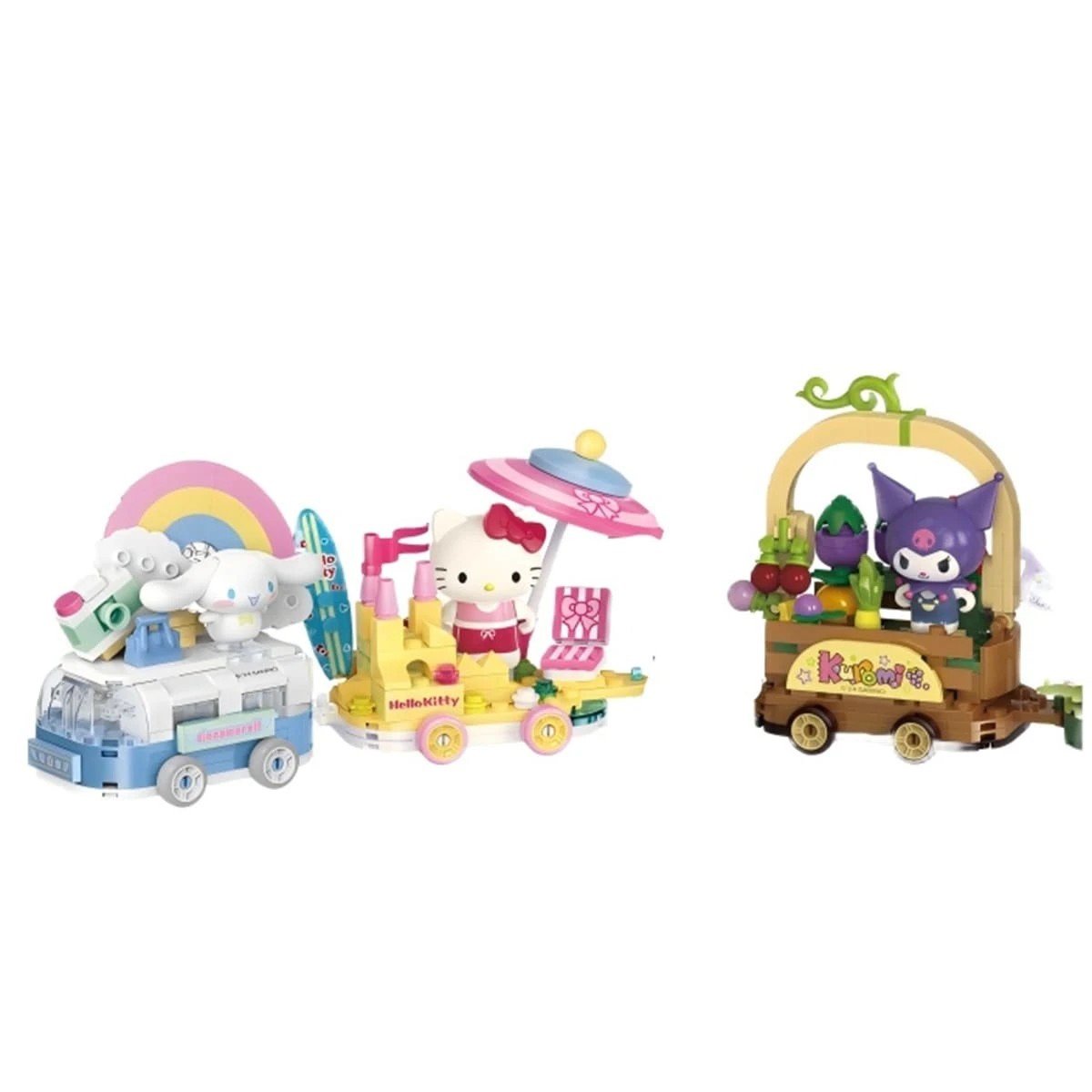 7 Keepplay Hello Kitty Sanrio Characters & Vehicle Playset - Assorted, 7 of 8