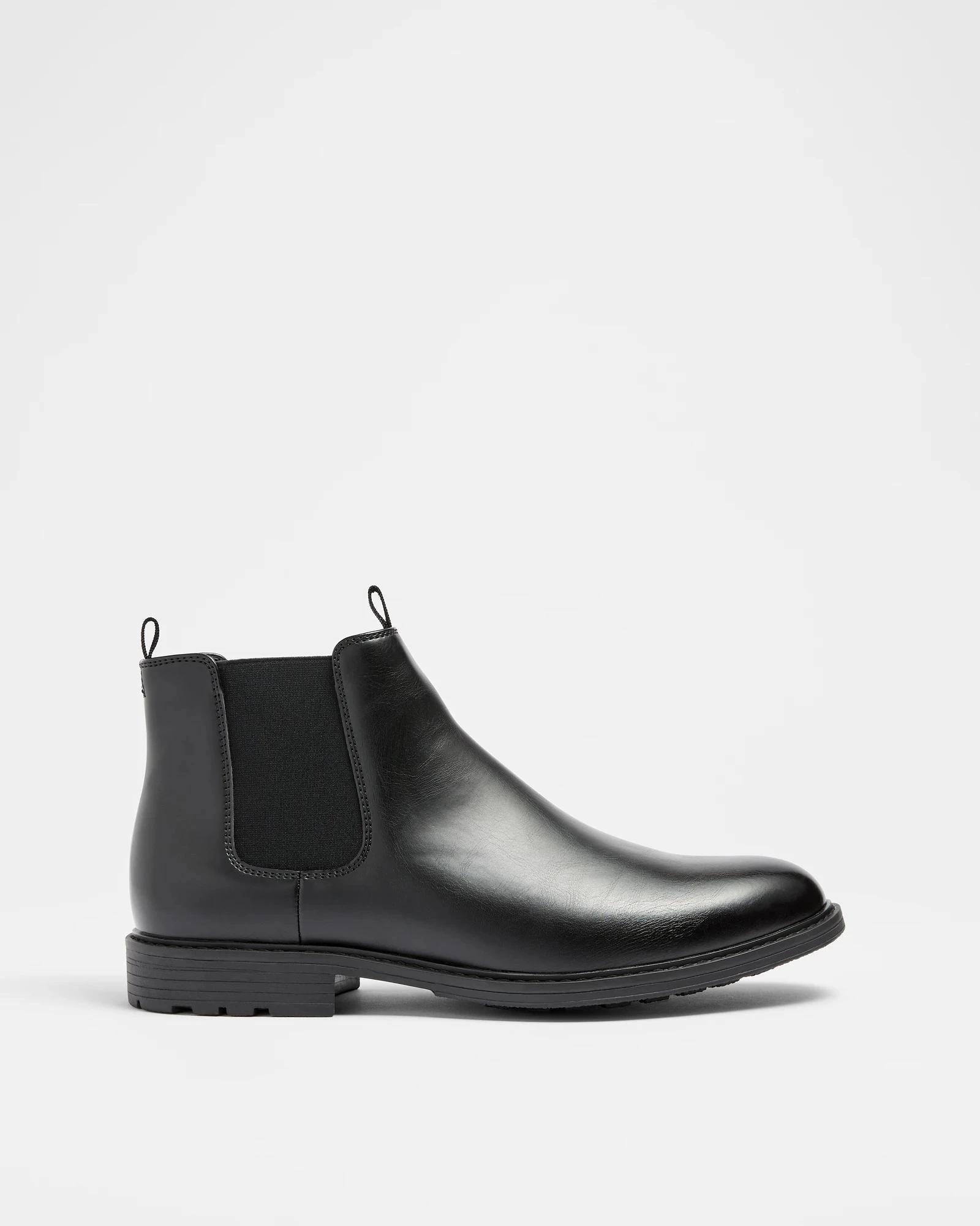 1 Target Mens Cleated PU Chelsea Boot - Troy BLACK, 1 of 4