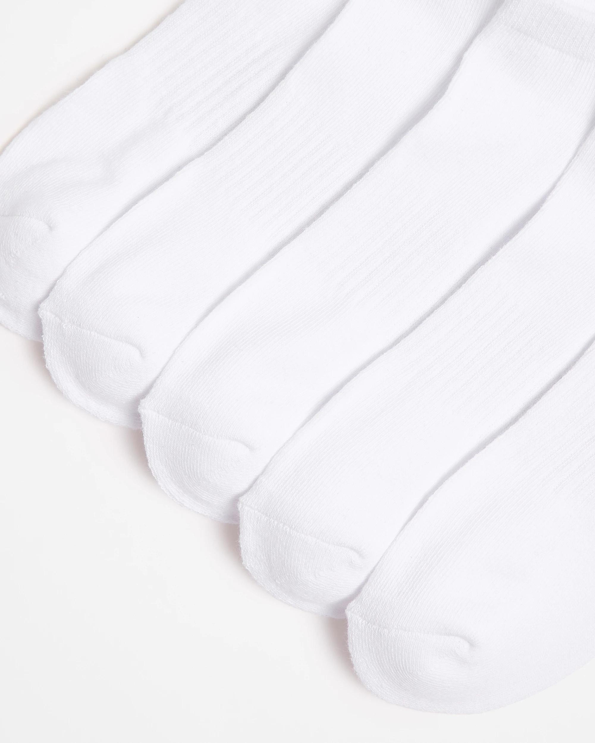 2 Australian Cotton Blend 5 Pack Sport Low Cut Socks - Maxx WHITE, 2 of 3