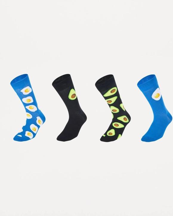 4 Pack Novelty Socks