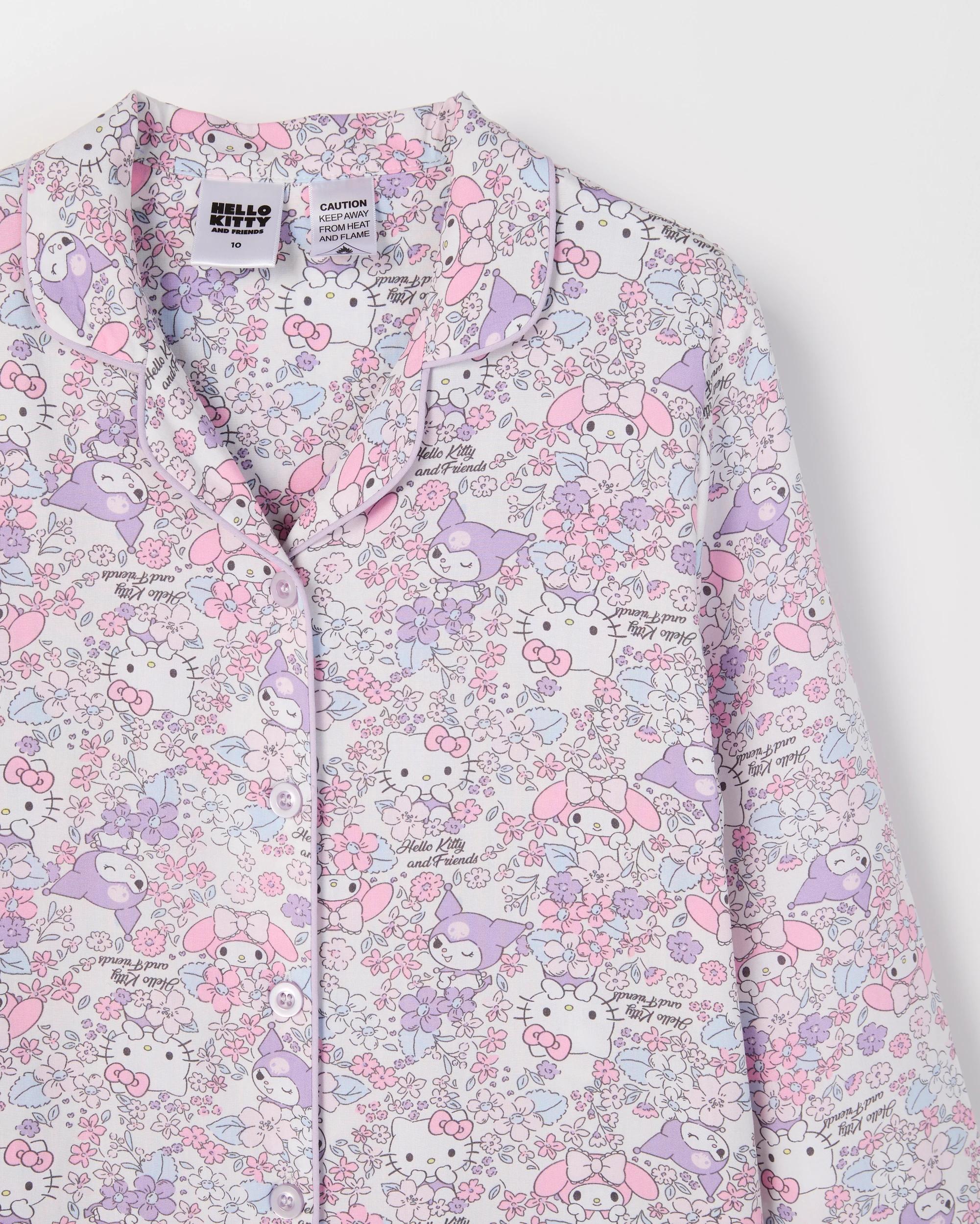 2 Hello Kitty Older Girls Woven Button Through Pyjama Set HELLO KITTY, 2 of 4