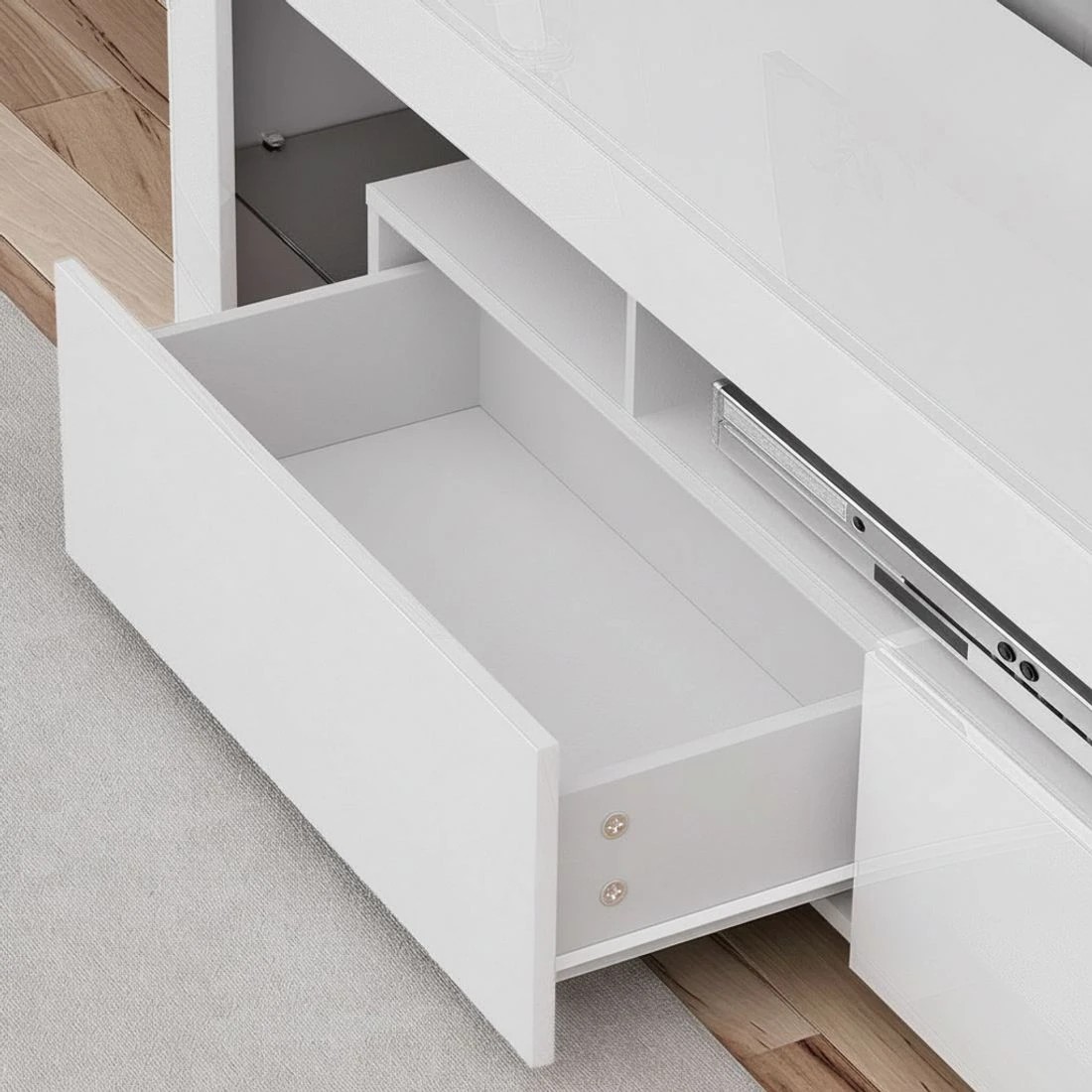 7 Artiss TV Cabinet Entertainment Unit Stand RGB LED 200cm - White, 7 of 8