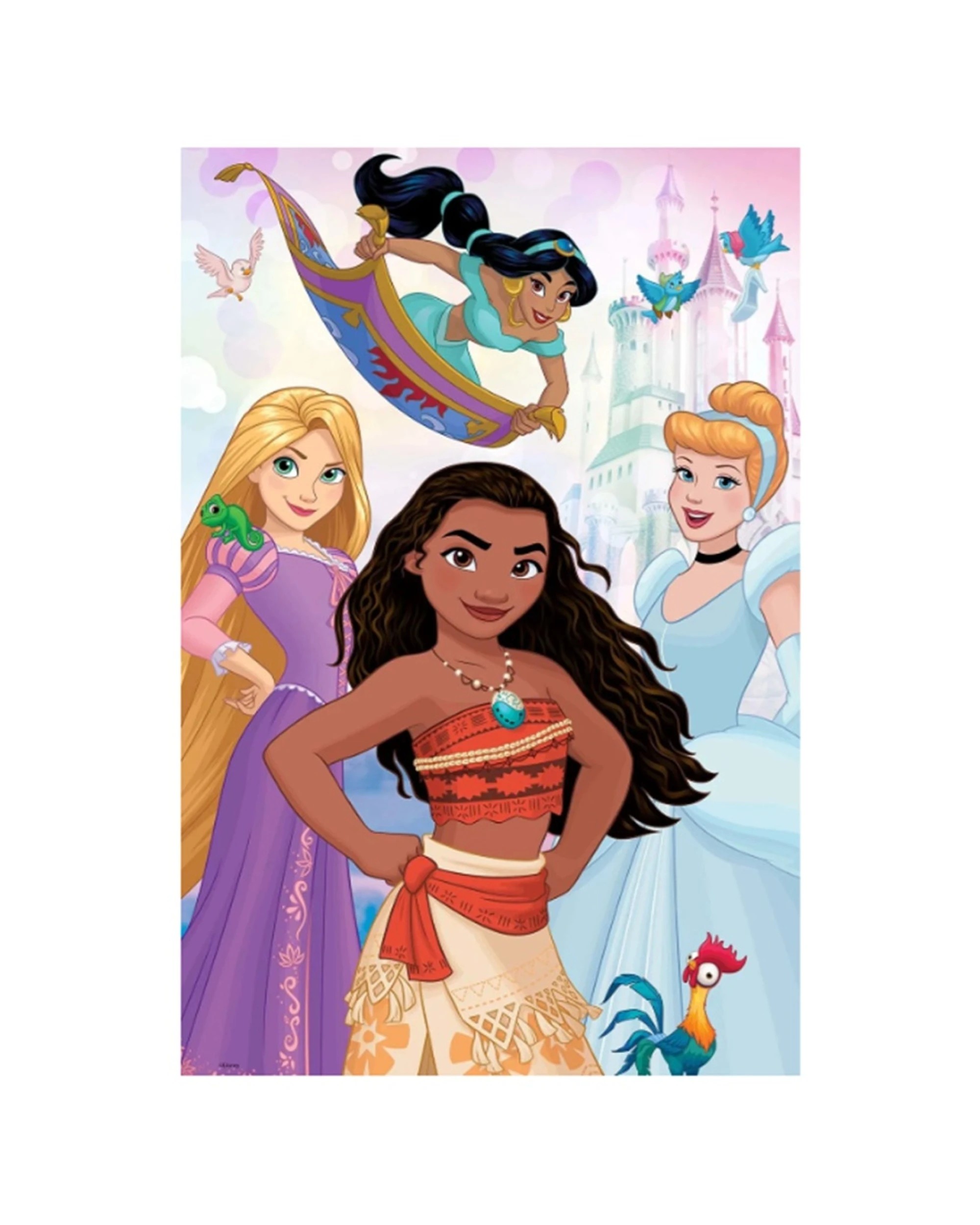 1 Prime3D 200pc Lenticular Disney Princess Jigsaw Puzzle Set 46x31cm - Multi, 1 of 1
